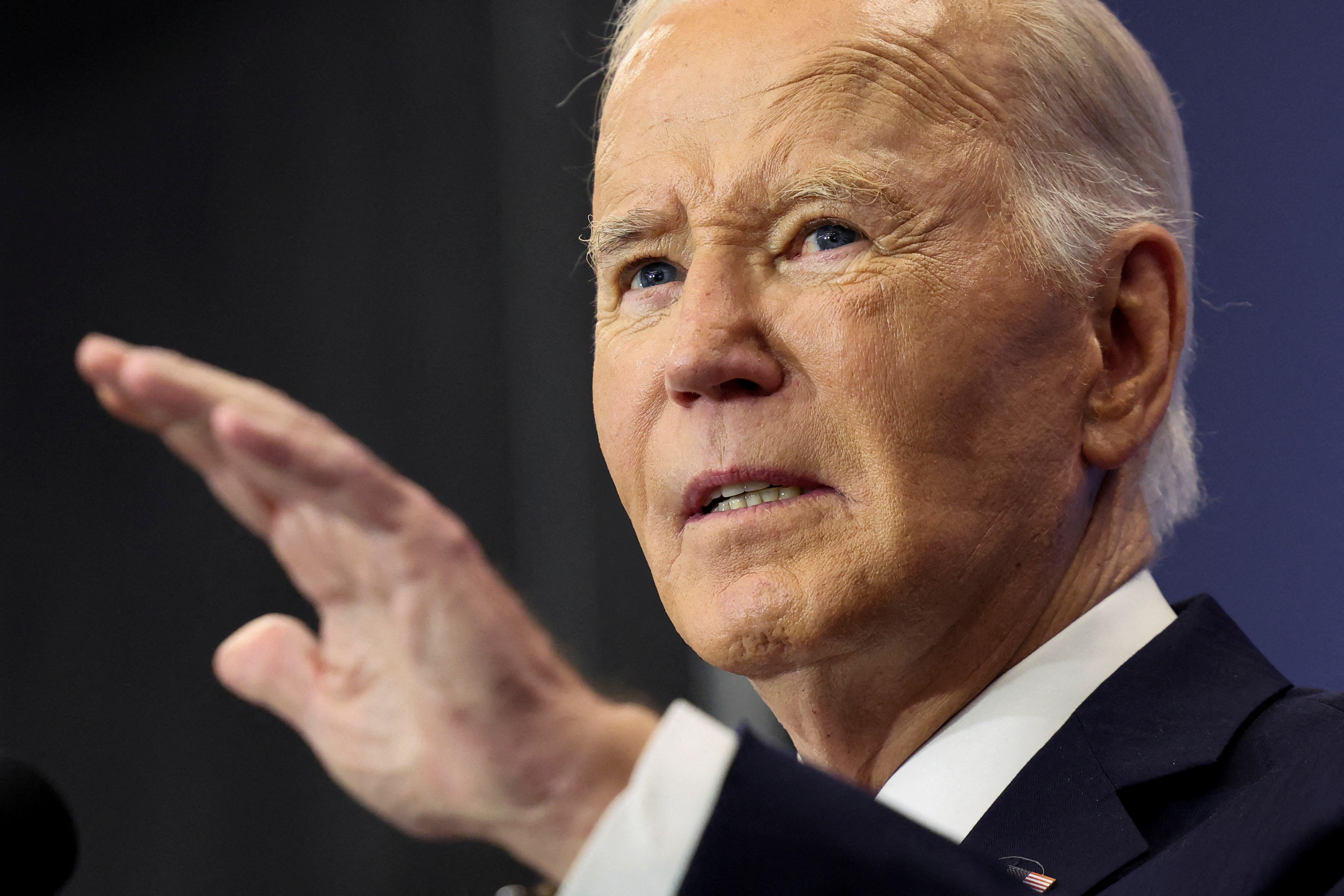 FILE PHOTO: U.S. President Biden delivers remarks on the economy at the Brookings Institution in Washington