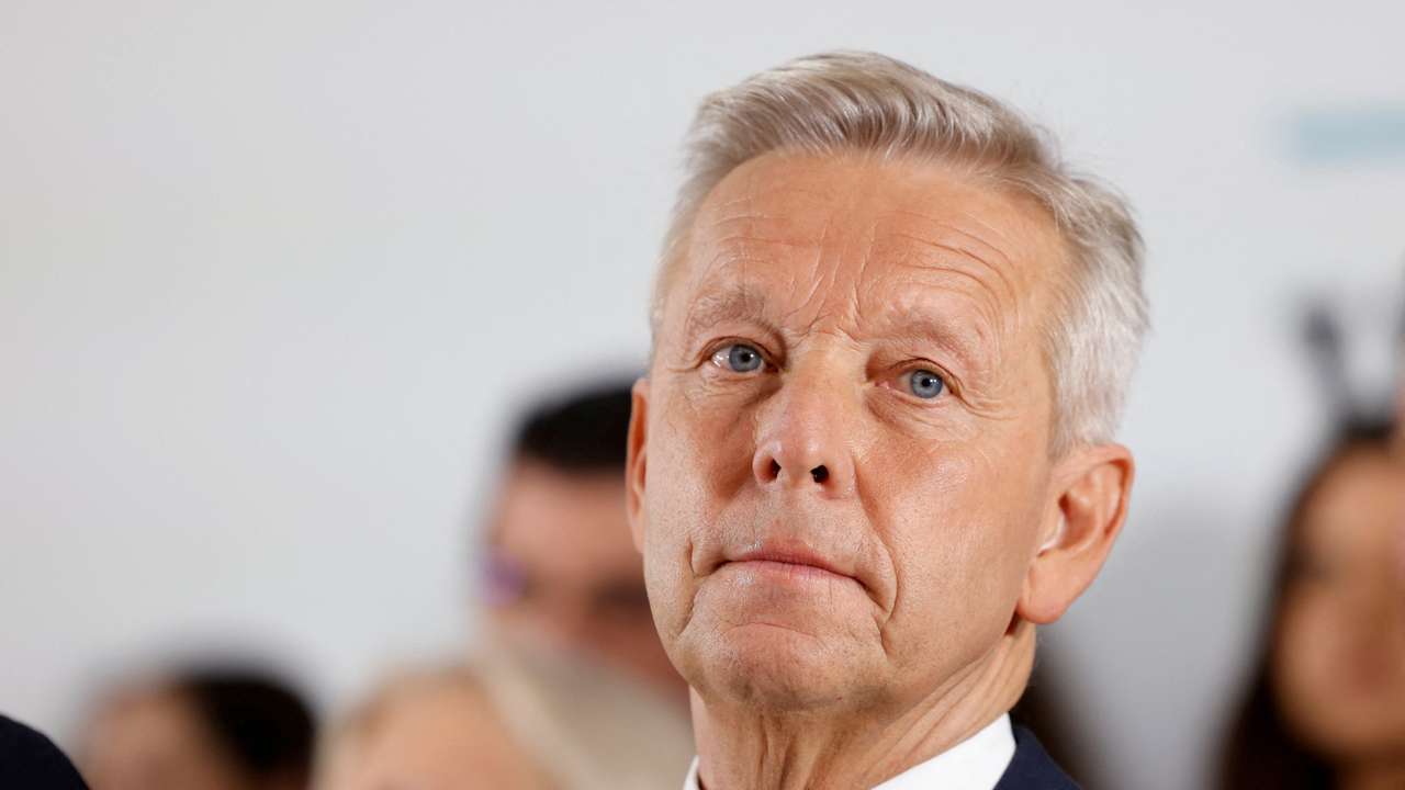 FILE PHOTO: OeVP top candidate for EU elections Lopatka attends a press conference in Vienna