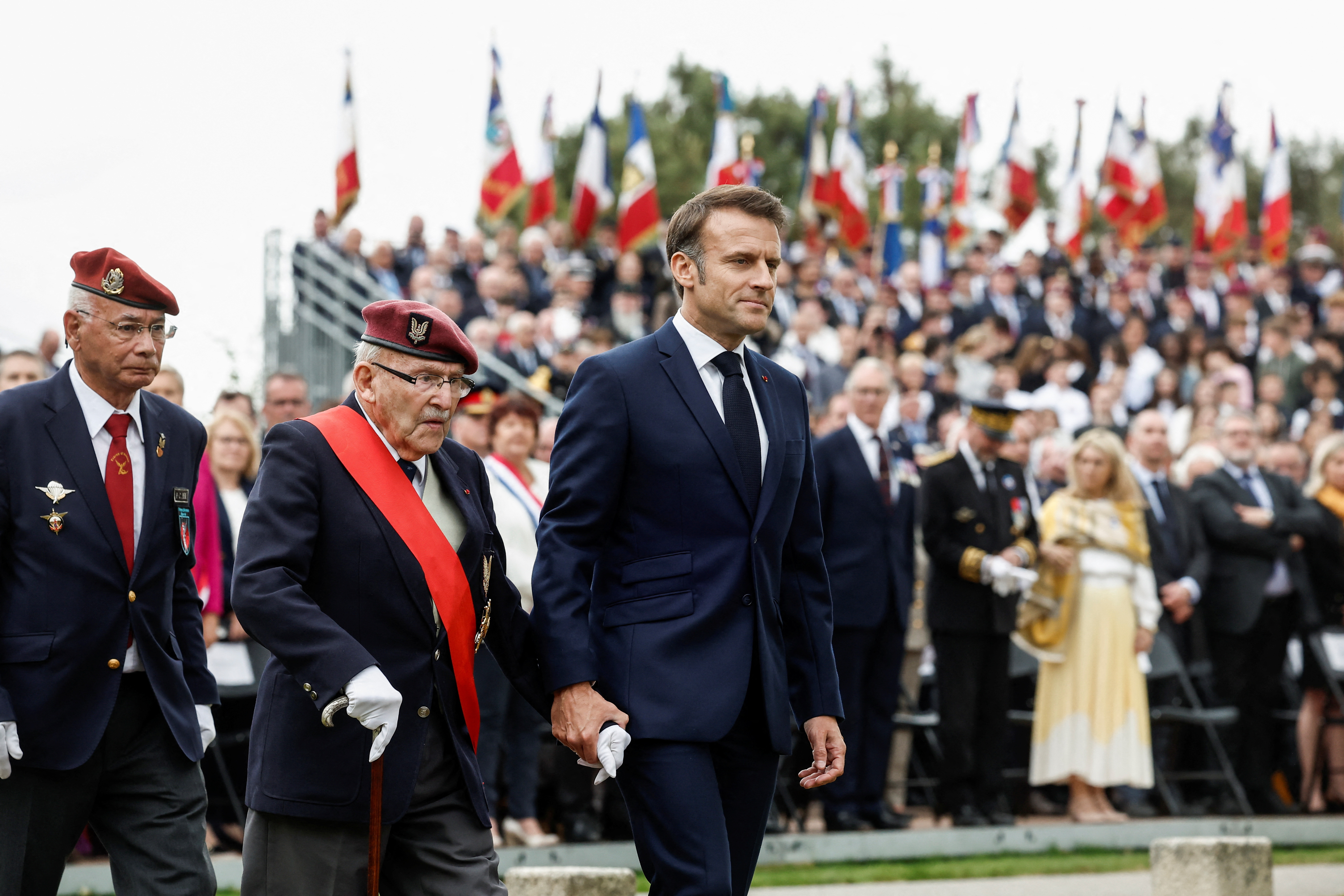 Tribute to the Saint Marcel maquis and the French SAS, in Plumelec