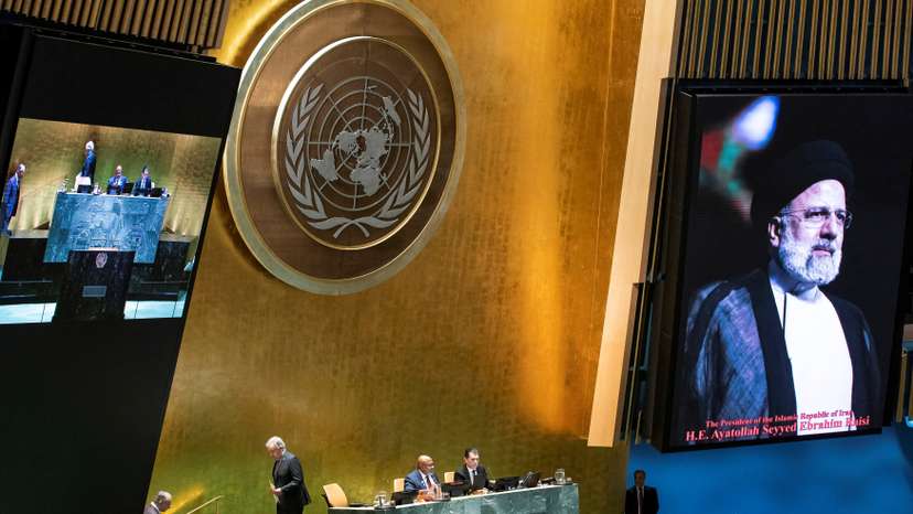 United Nations General Assembly holds a ceremonial tribute to Iran's President Ebrahim Raisi at the U.N. headquarters in New York