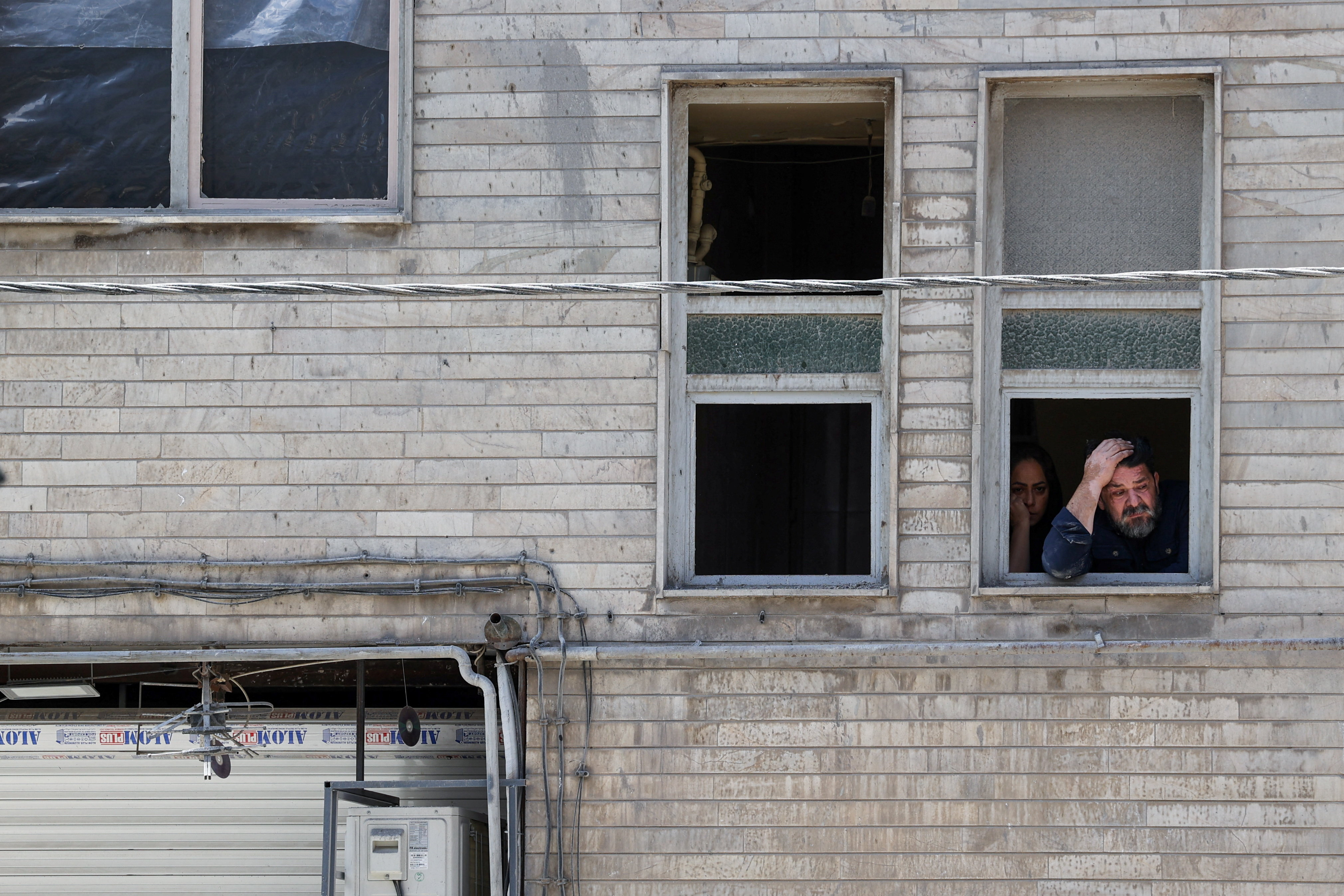 Aftermath of a strike on a residential building in Tehran