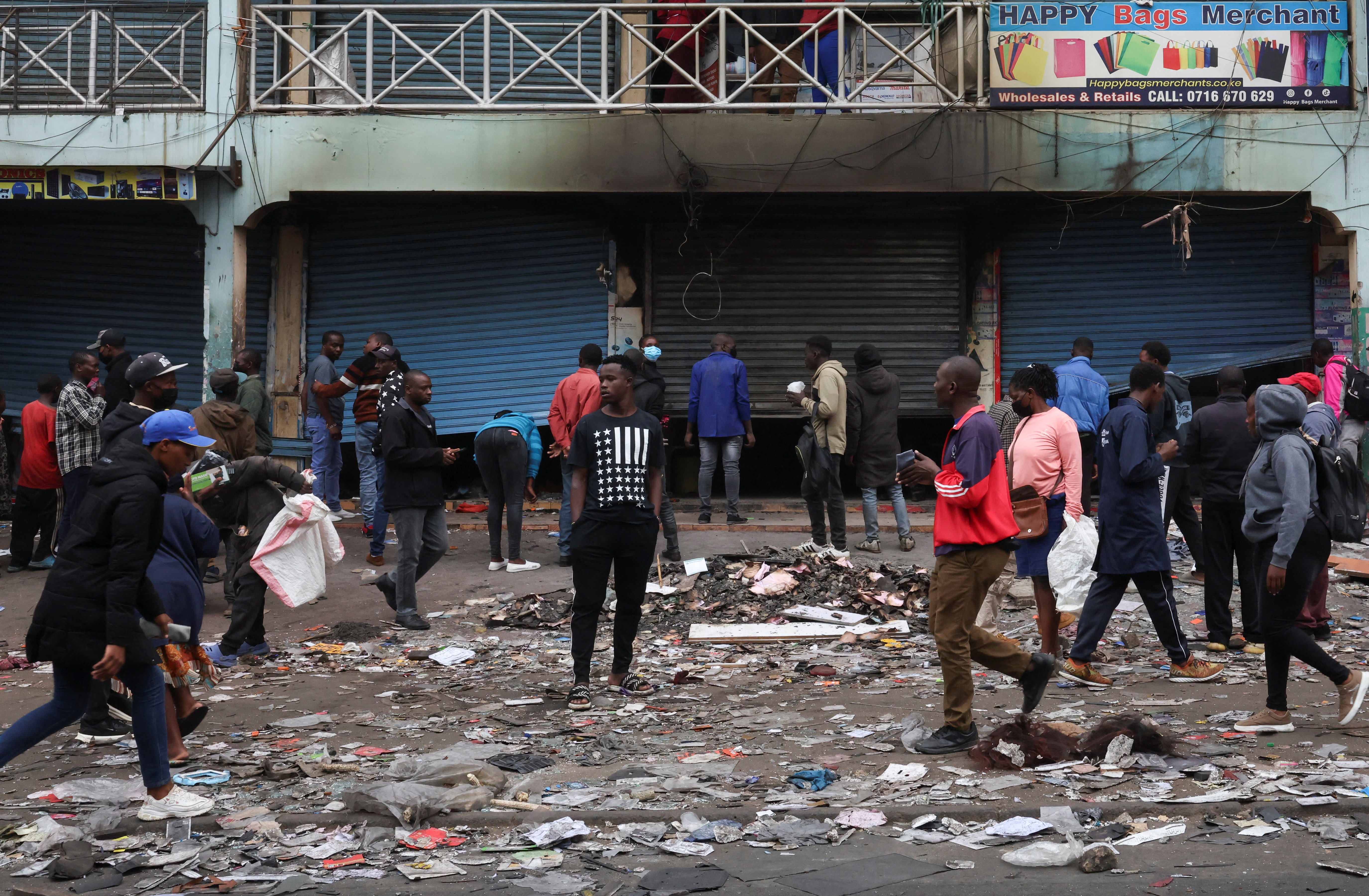 Aftermath of the demonstration to mark the first anniversary of the deadly 2024 anti-government protests, in Nairobi