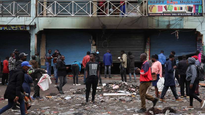 Aftermath of the demonstration to mark the first anniversary of the deadly 2024 anti-government protests, in Nairobi