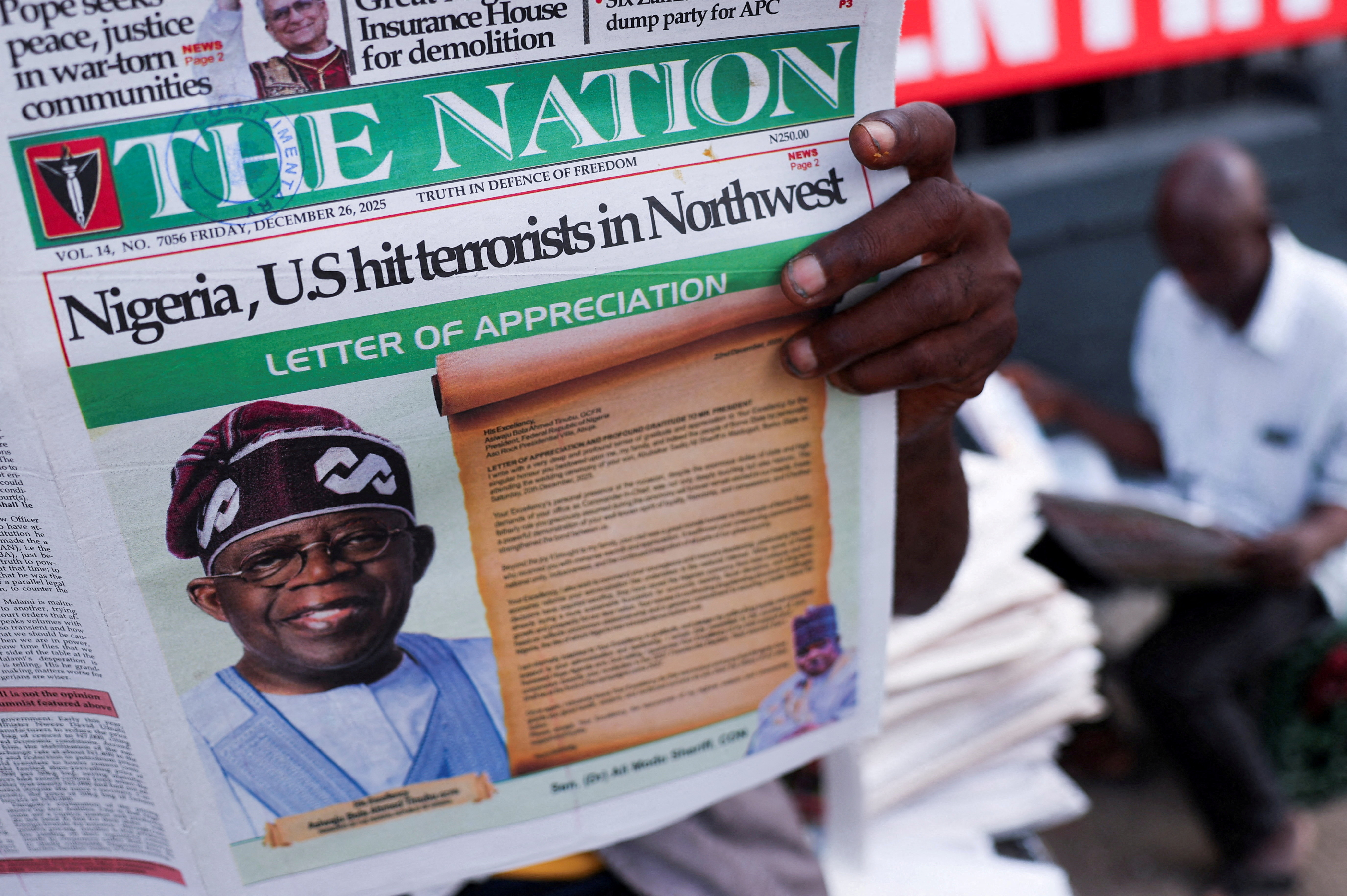 FILE PHOTO: US launches airstrike on ISIS militants in Nigeria