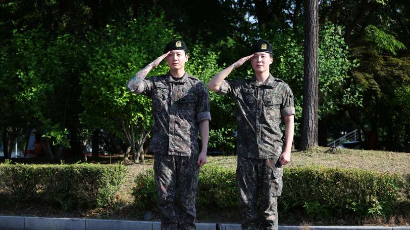 BTS members V and RM discharged from military service
