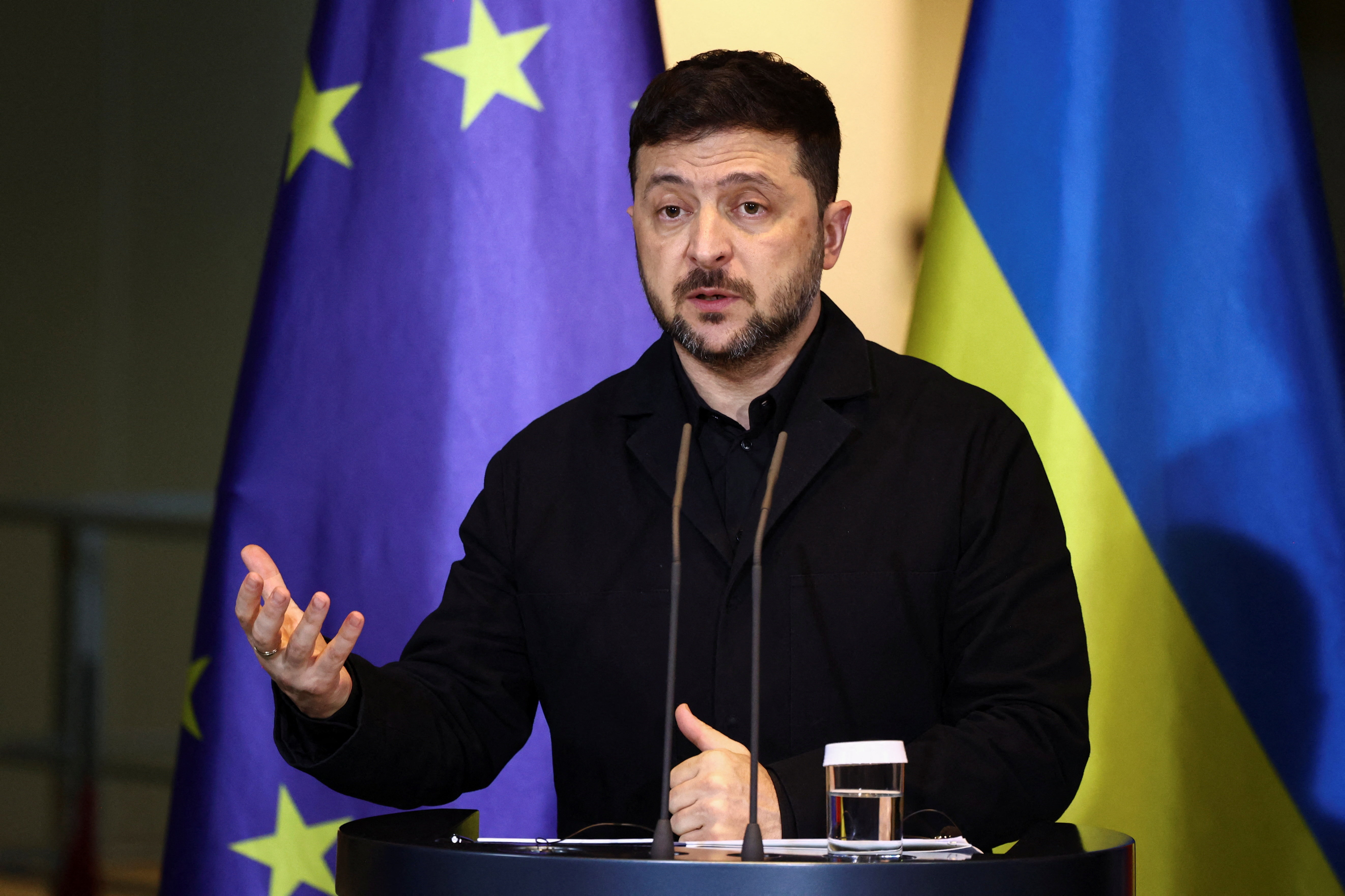 Ukraine's President Volodymyr Zelenskiy visits Berlin