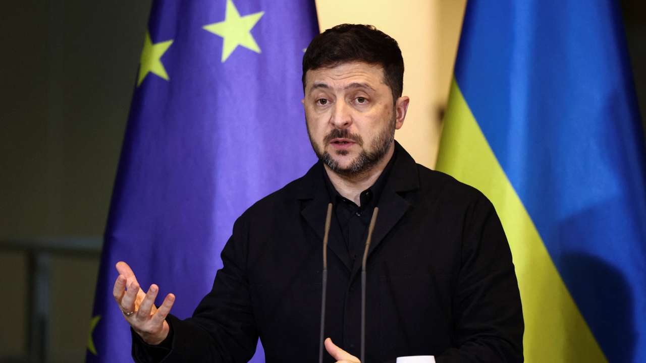 Ukraine's President Volodymyr Zelenskiy visits Berlin
