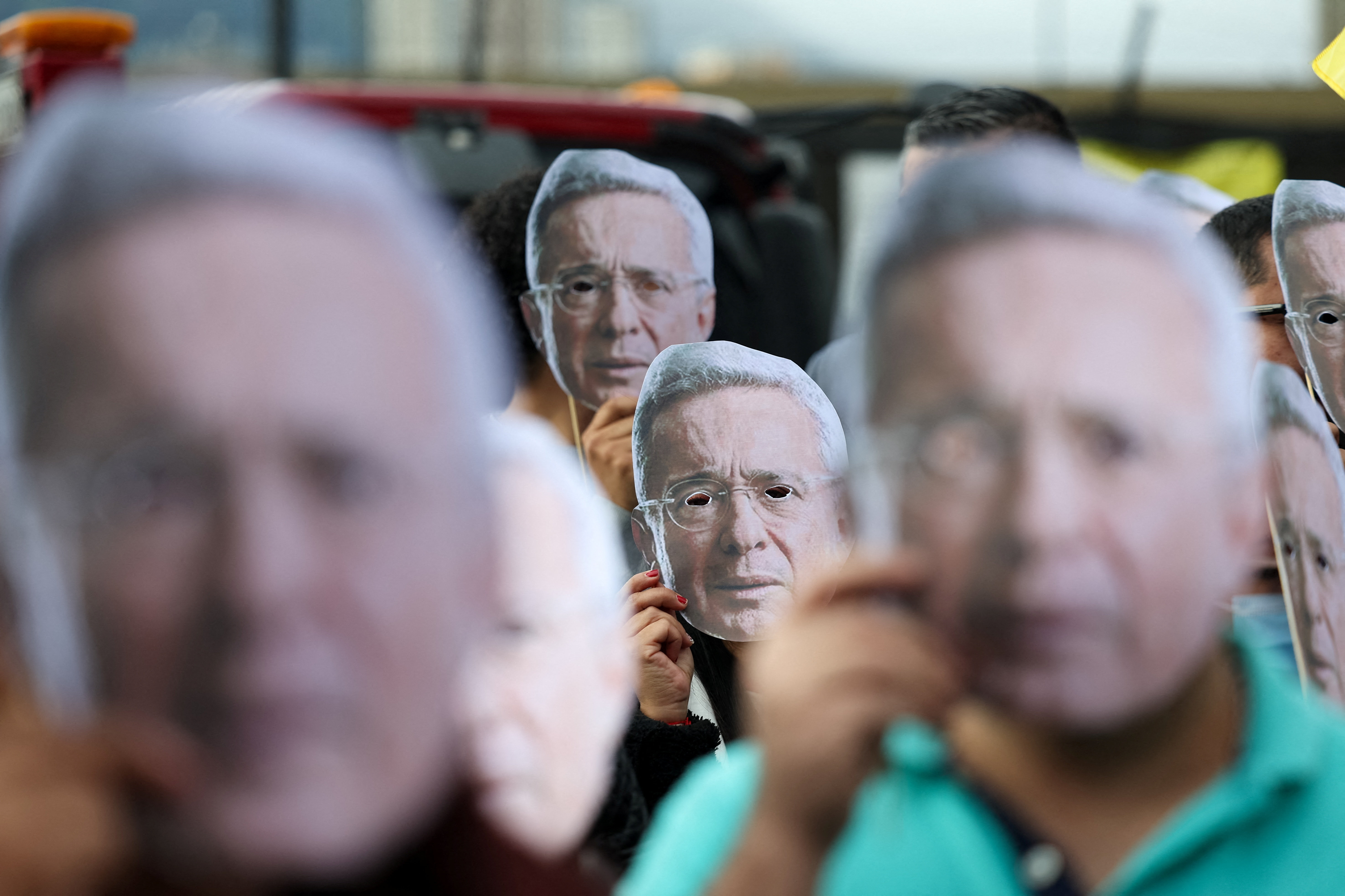 Trial of former Colombian President Uribe, in Bogota