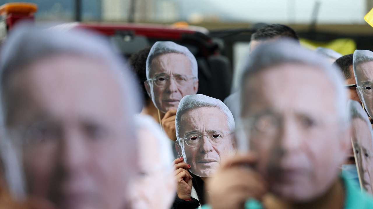 Trial of former Colombian President Uribe, in Bogota