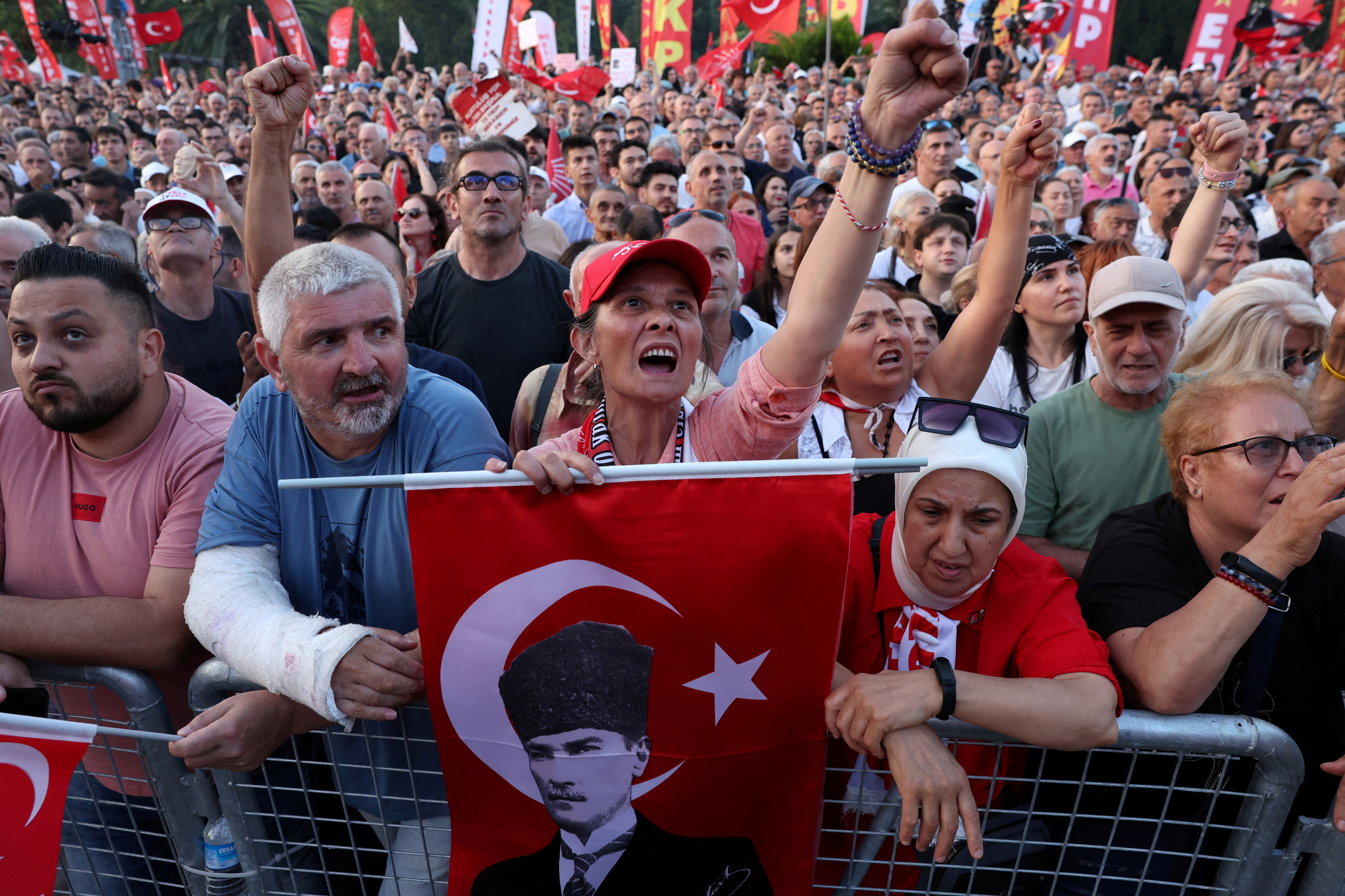 FILE PHOTO: Opposition rally to mark the detention of Istanbul Mayor Imamoglu