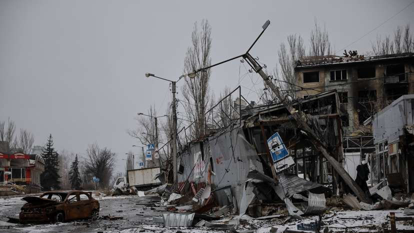 Frontline town of Kostiantynivka