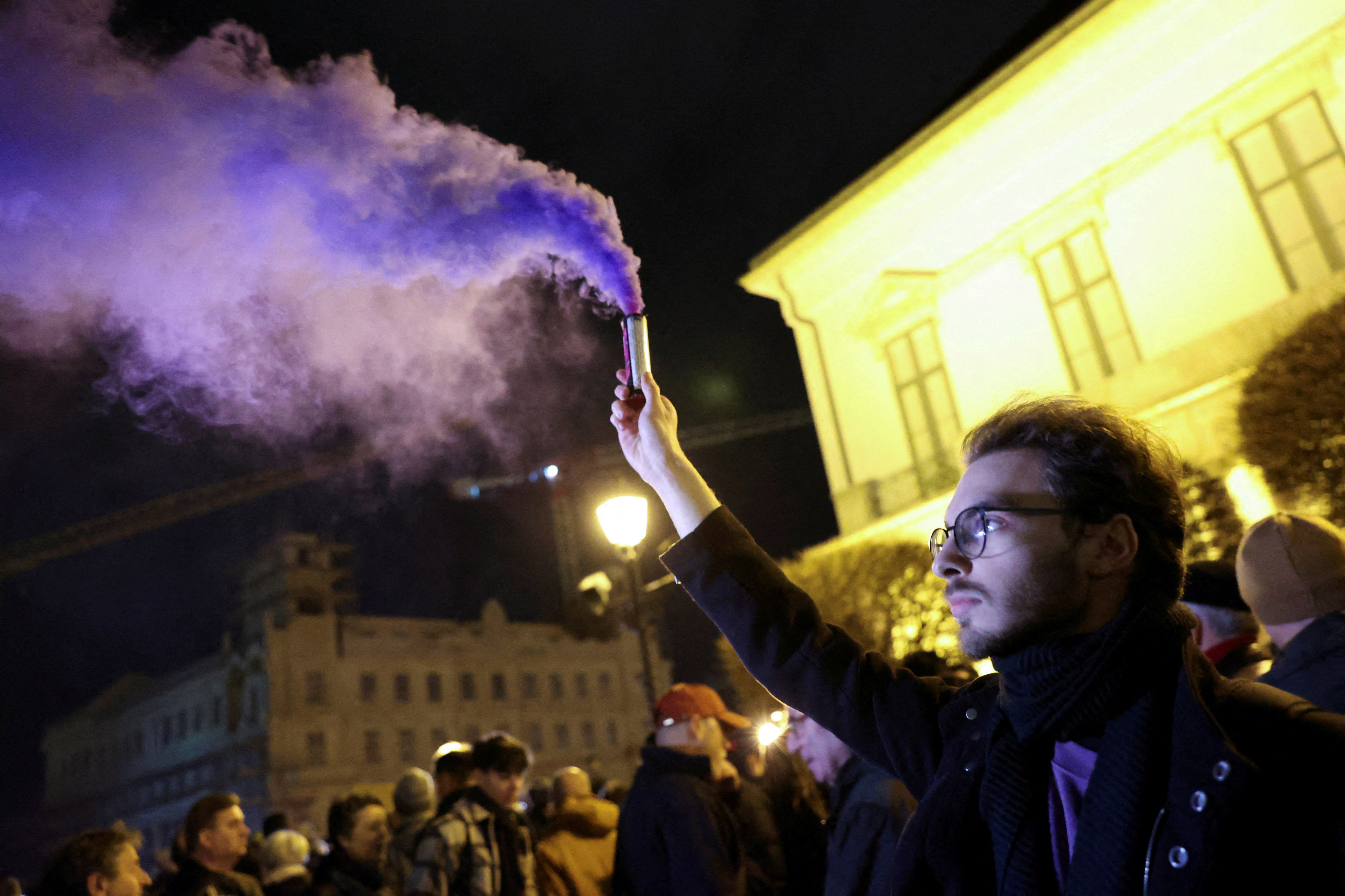 FILE PHOTO: Protest to demand the resignation of Hungarian President Novak, in Budapest