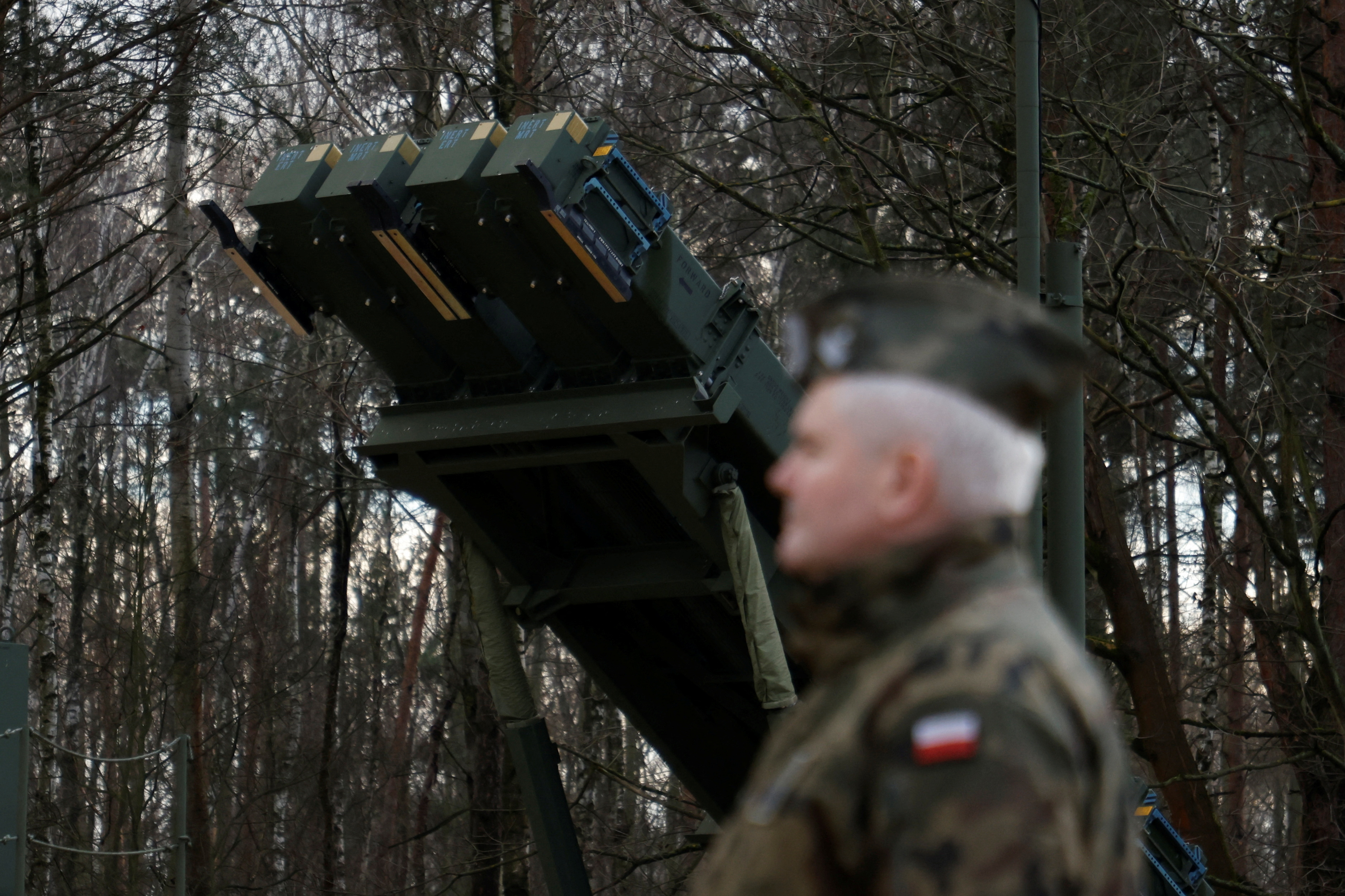 Patriot launchers at Polish military base