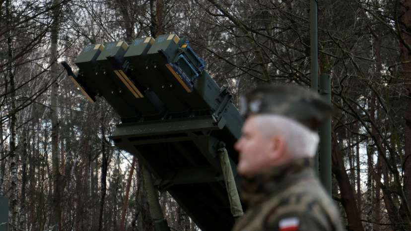 Patriot launchers at Polish military base