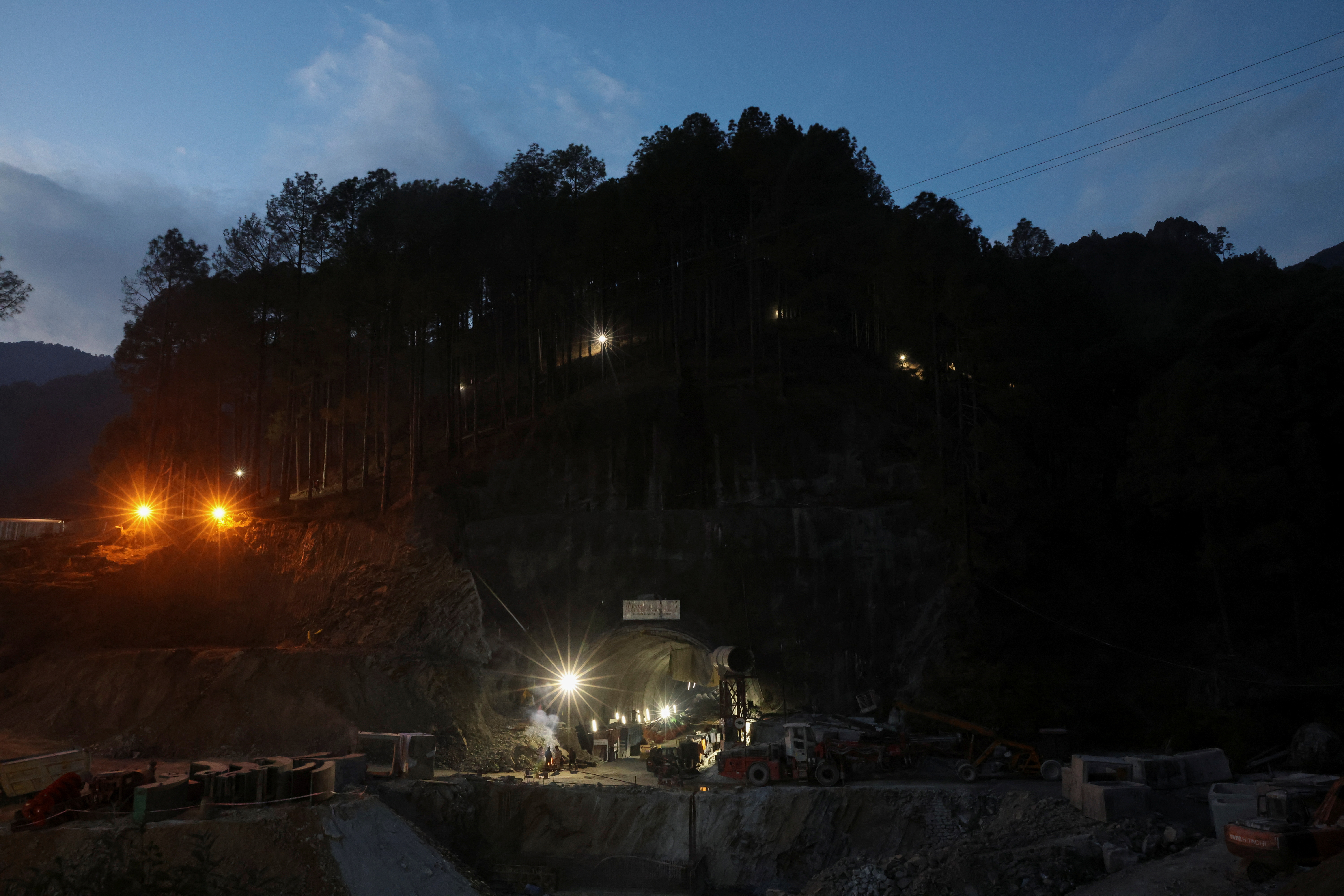 Rescue operations after workers are trapped in tunnel collapse in Uttarkashi