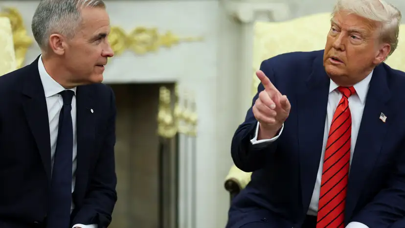 U.S. President Donald Trump meets Canadian Prime Minister Mark Carney in Washington