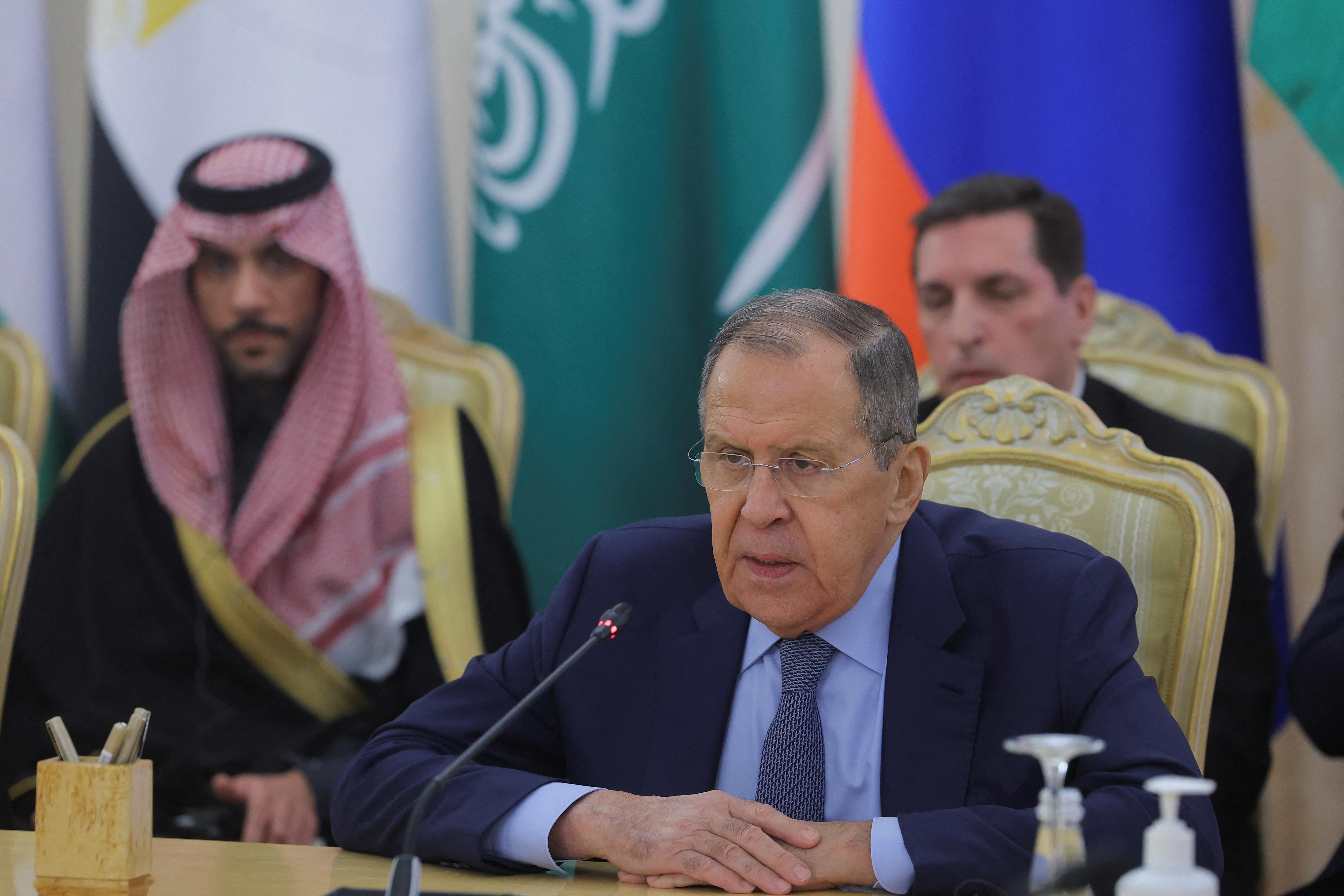 Russian Foreign Minister Lavrov hosts meeting about Gaza with Arab League foreign ministers and OIC in Moscow