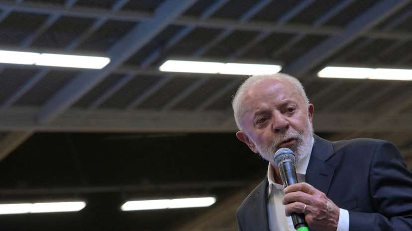Brazil's President Lula meets with Chairman of Stellantis John Elkann in Betim