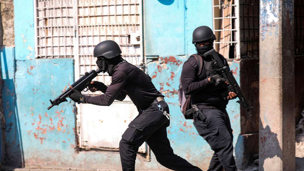 FILE PHOTO: Haiti's National Penitentiary on fire, in Port-au-Prince