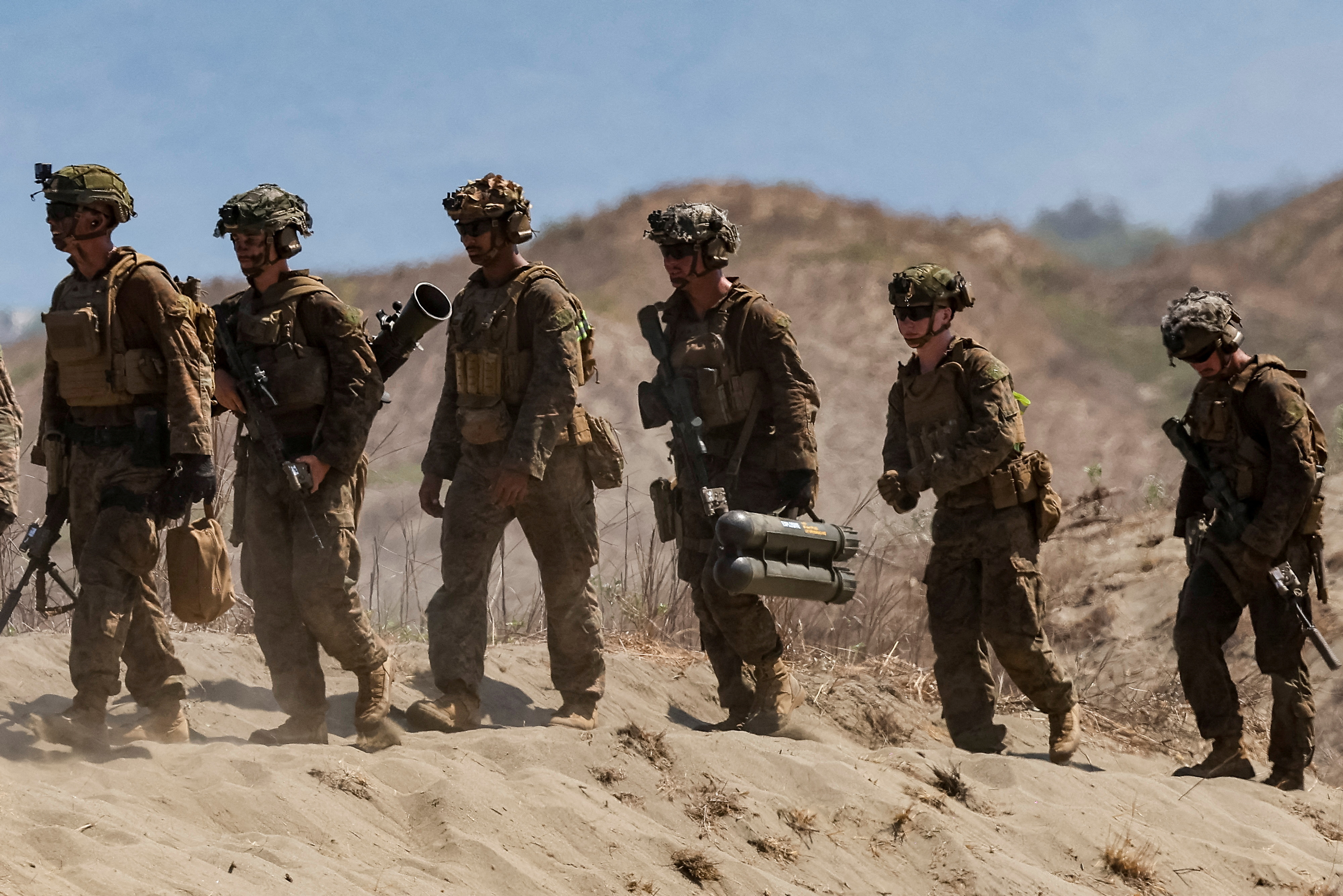 FILE PHOTO: Philippines and U.S. troops participate in joint live fire exercises