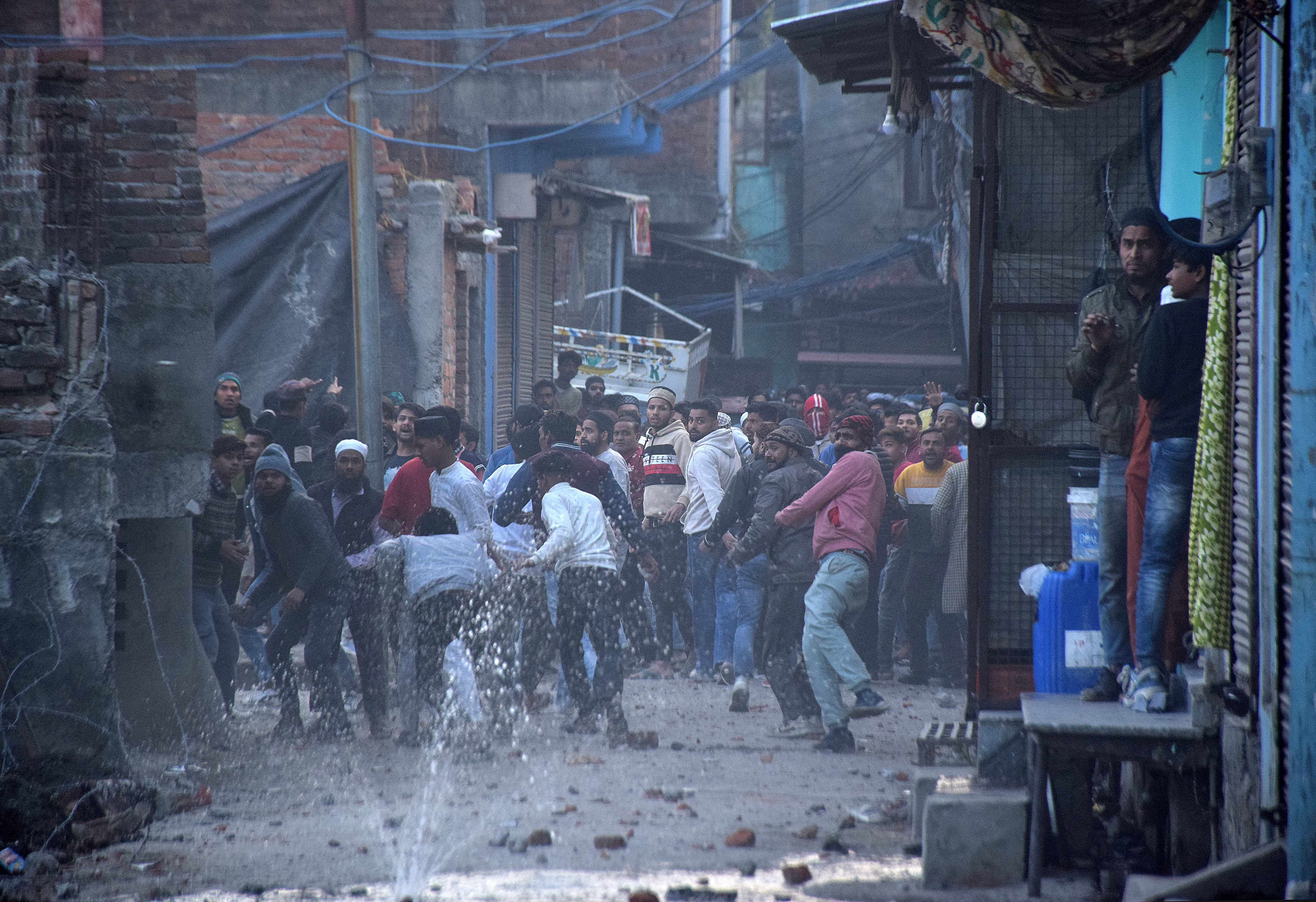 Clashes during a government demolition drive, in Haldwani