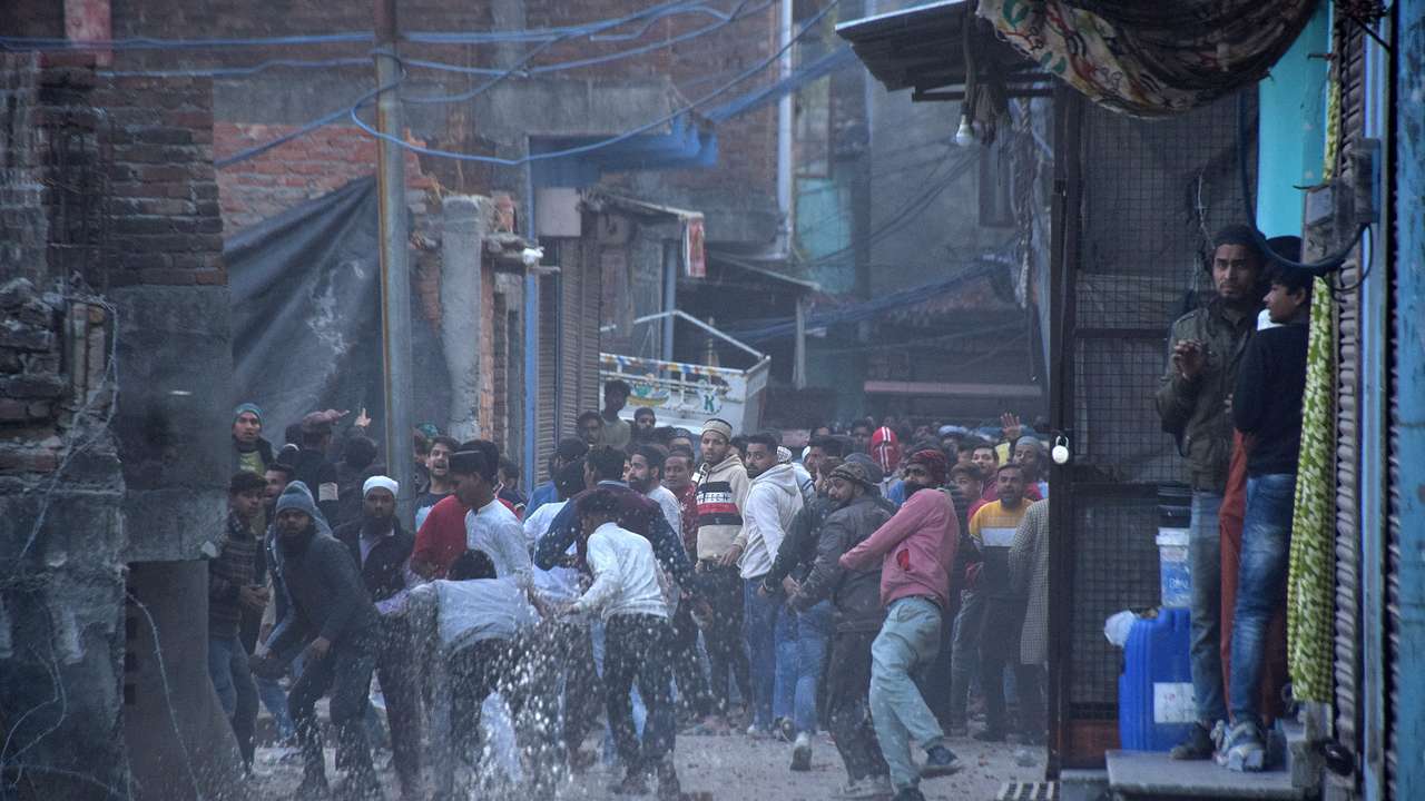 Clashes during a government demolition drive, in Haldwani