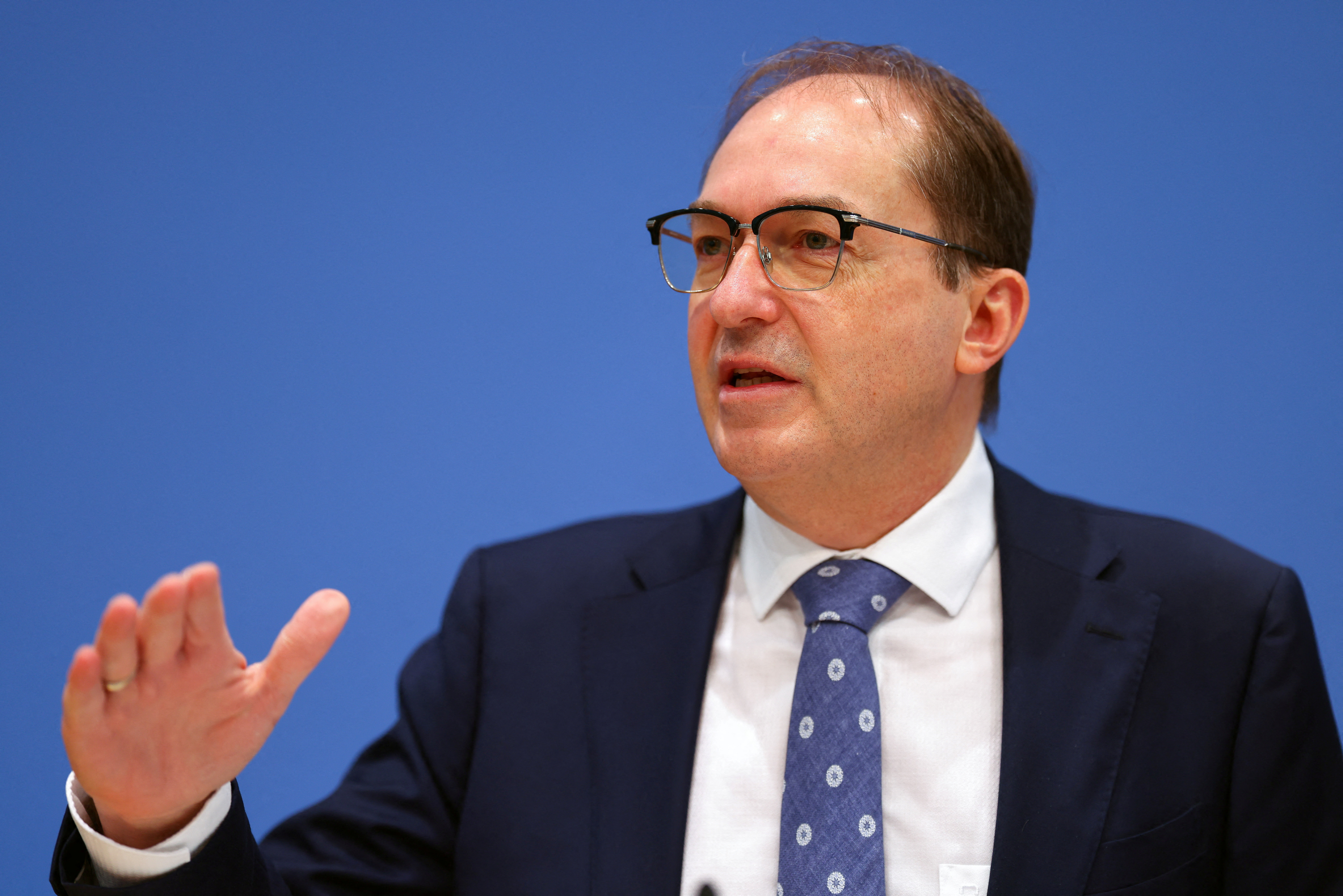 Press conference to present a study on unreported violence in Germany, at the Federal Press Conference building in Berlin