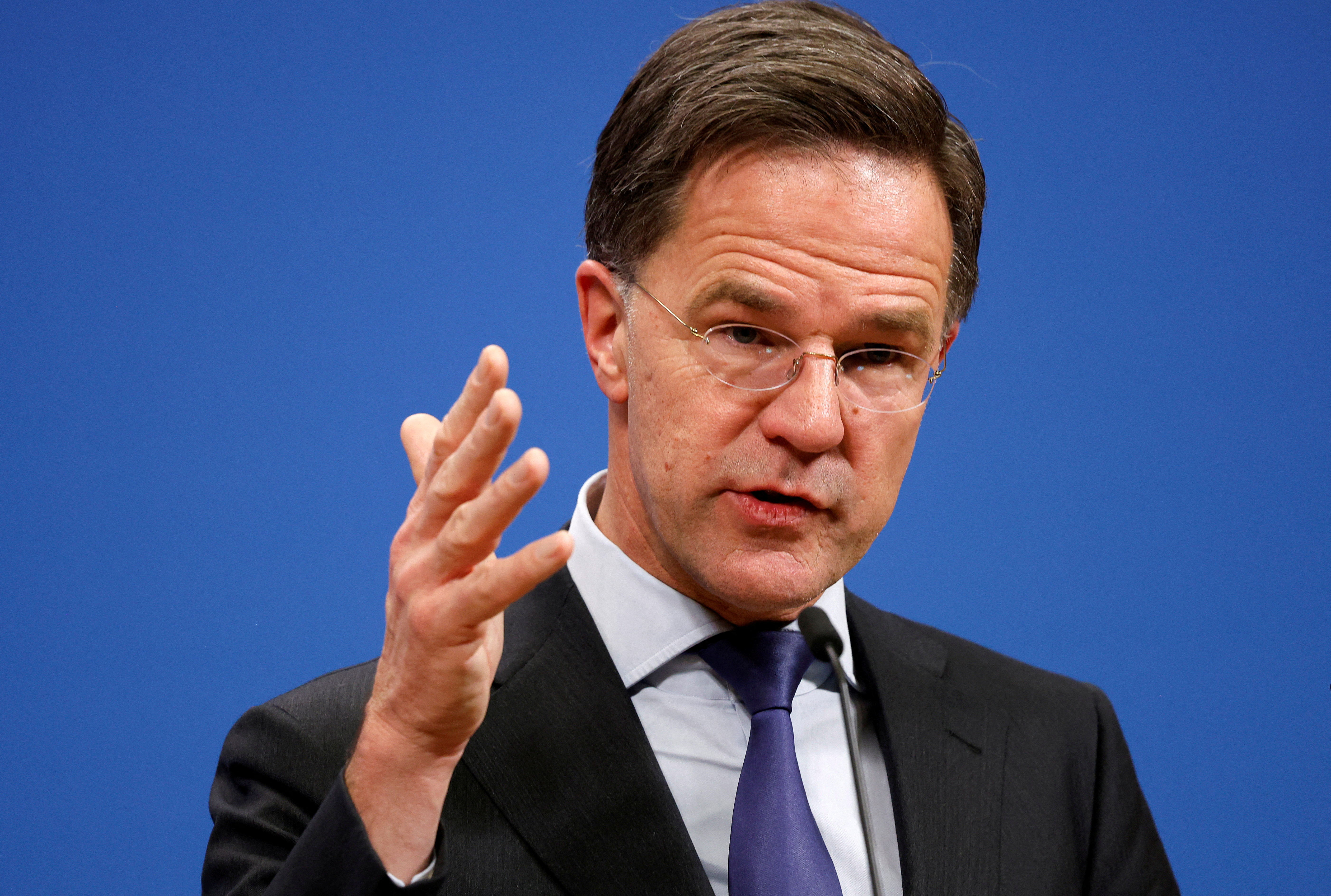 FILE PHOTO: Britain's Prime Minister Keir Starmer meets NATO Secretary General Mark Rutte