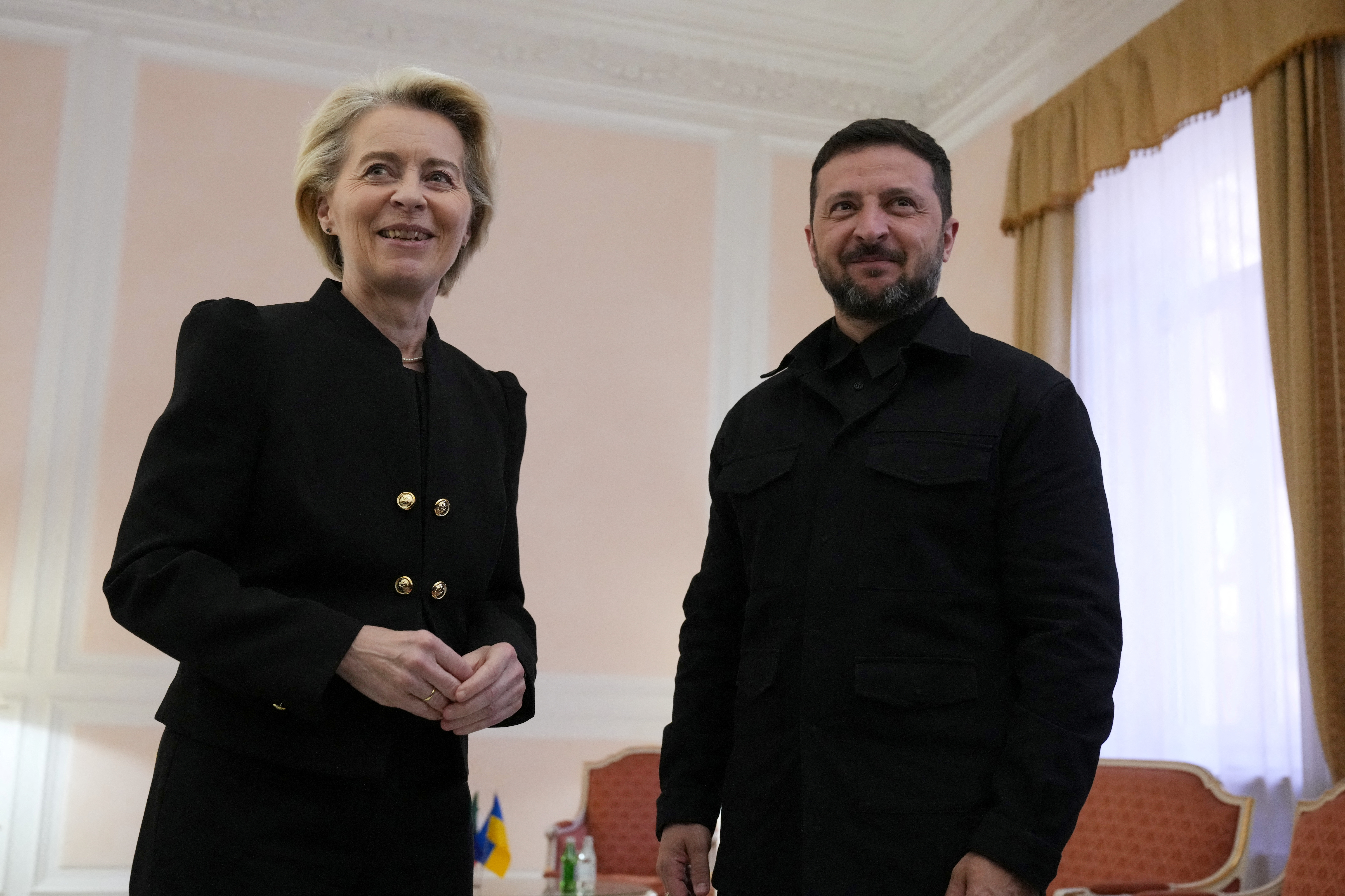 EC President von der Leyen meets Ukrainian President Volodymyr Zelenskiy in Rome
