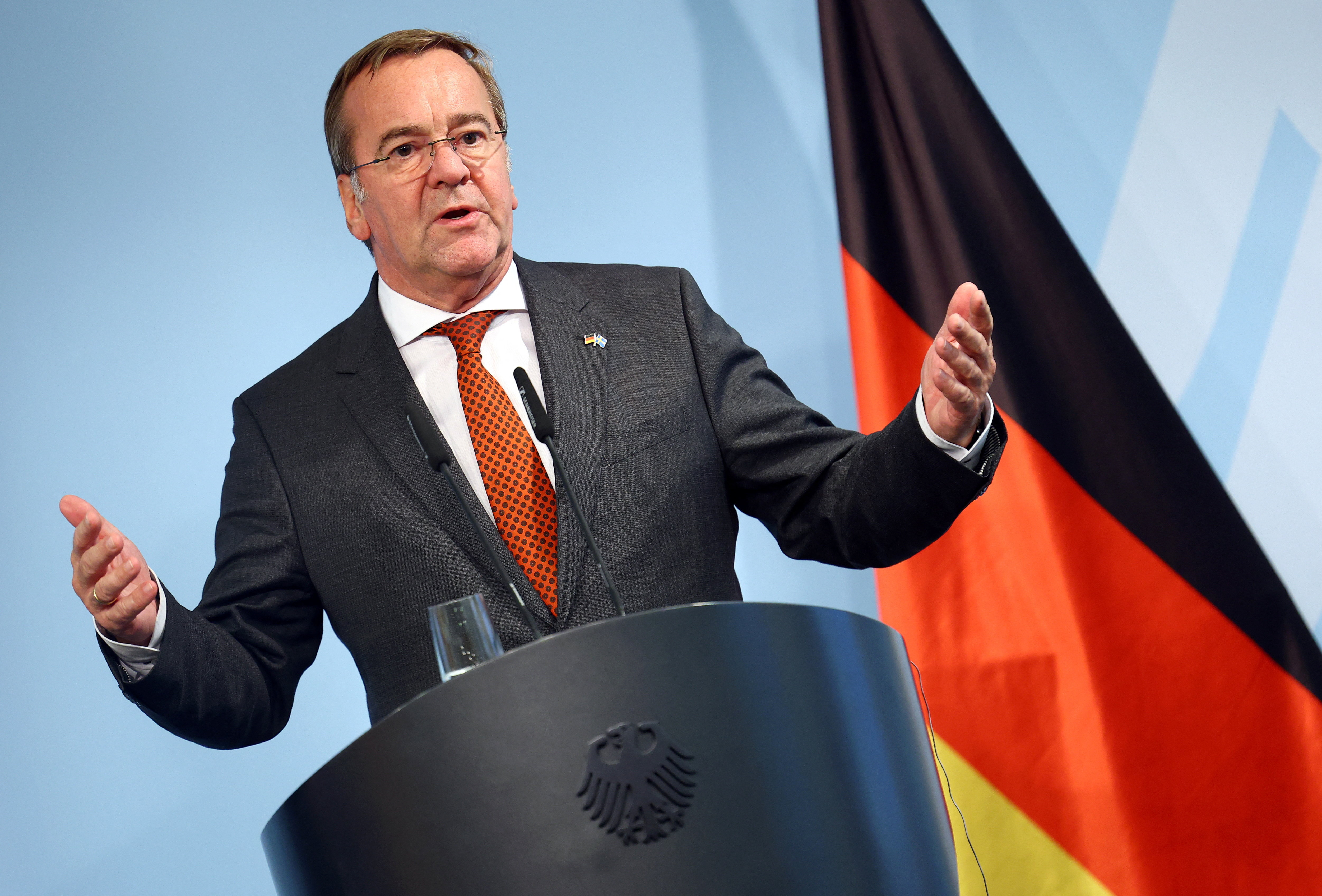 German Defence Minister Pistorius receives Swedish counterpart Jonson in Berlin