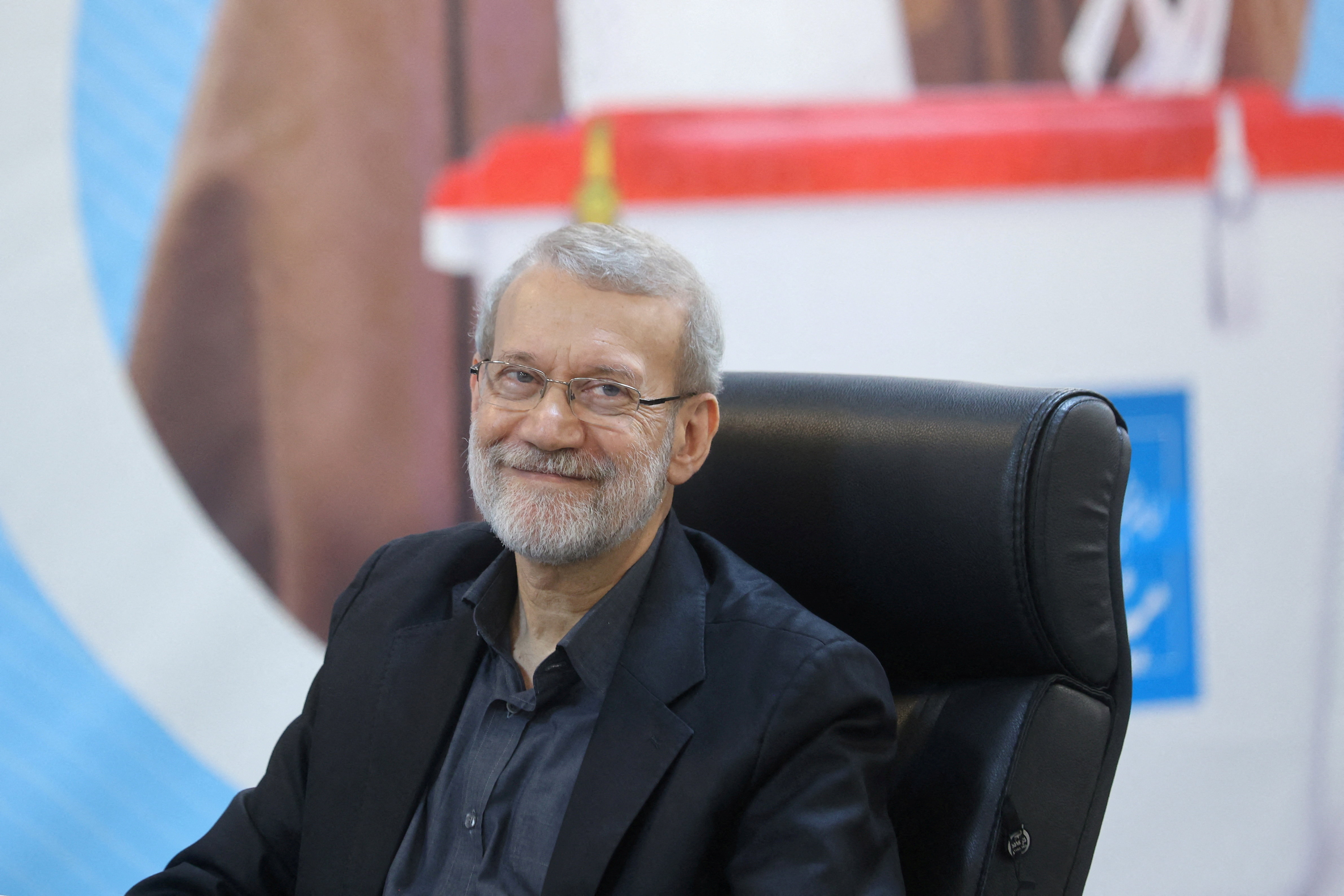 FILE PHOTO: Ali Larijani, former chairman of the parliament of Iran, registers as a candidate for the presidential election at the Interior Ministry, in Tehran