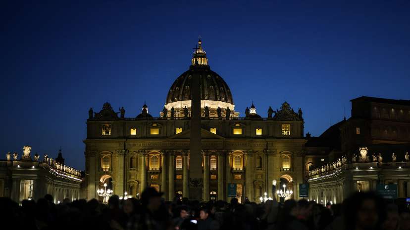 Pope Francis lies in state in St. Peter's Basilica at the Vatican