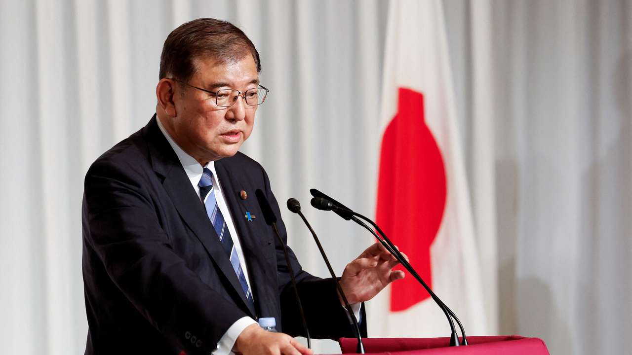 Japan's new LDP leader holds a press conference