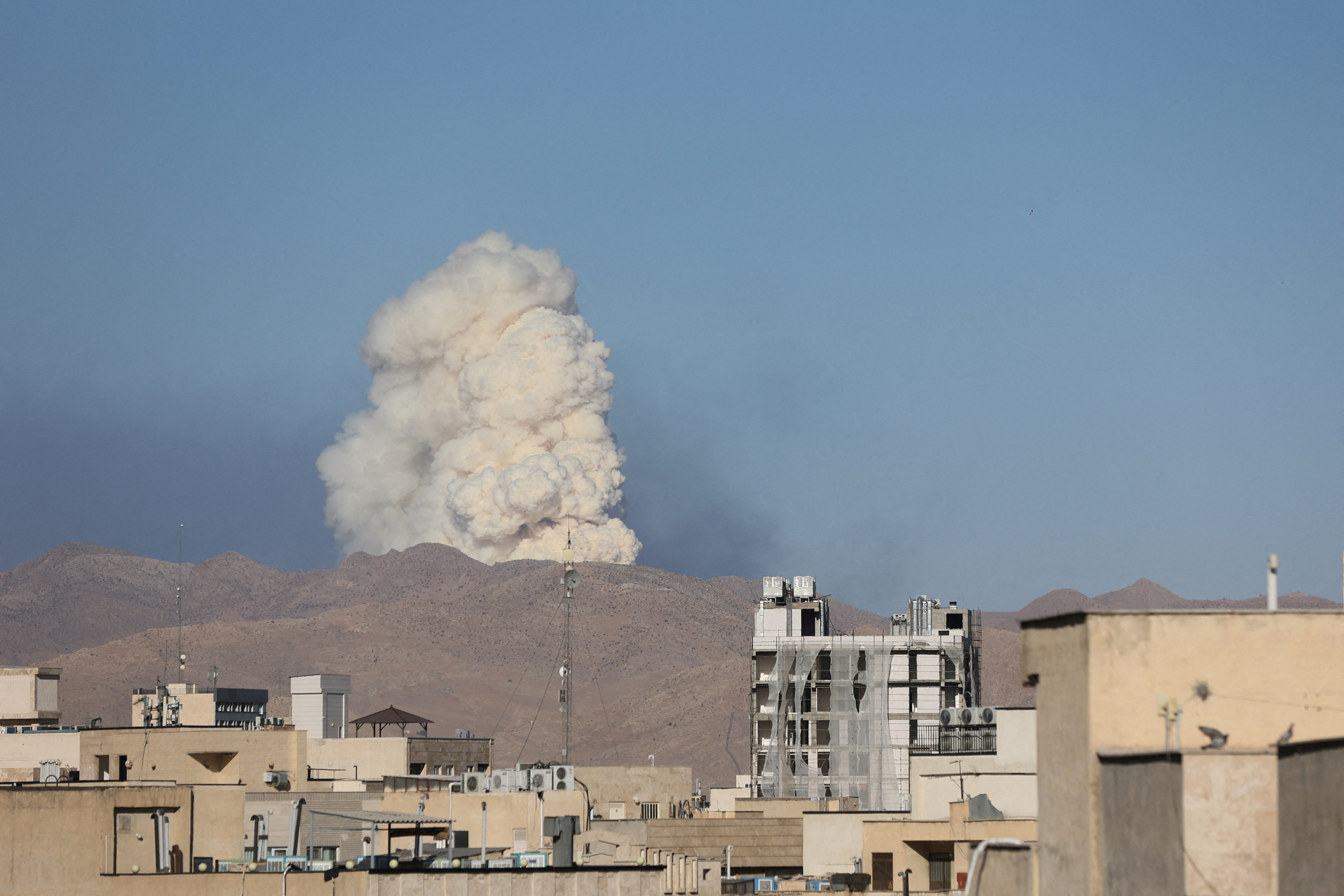 FILE PHOTO: Smoke rises following an Israeli attack in Tehran, Iran