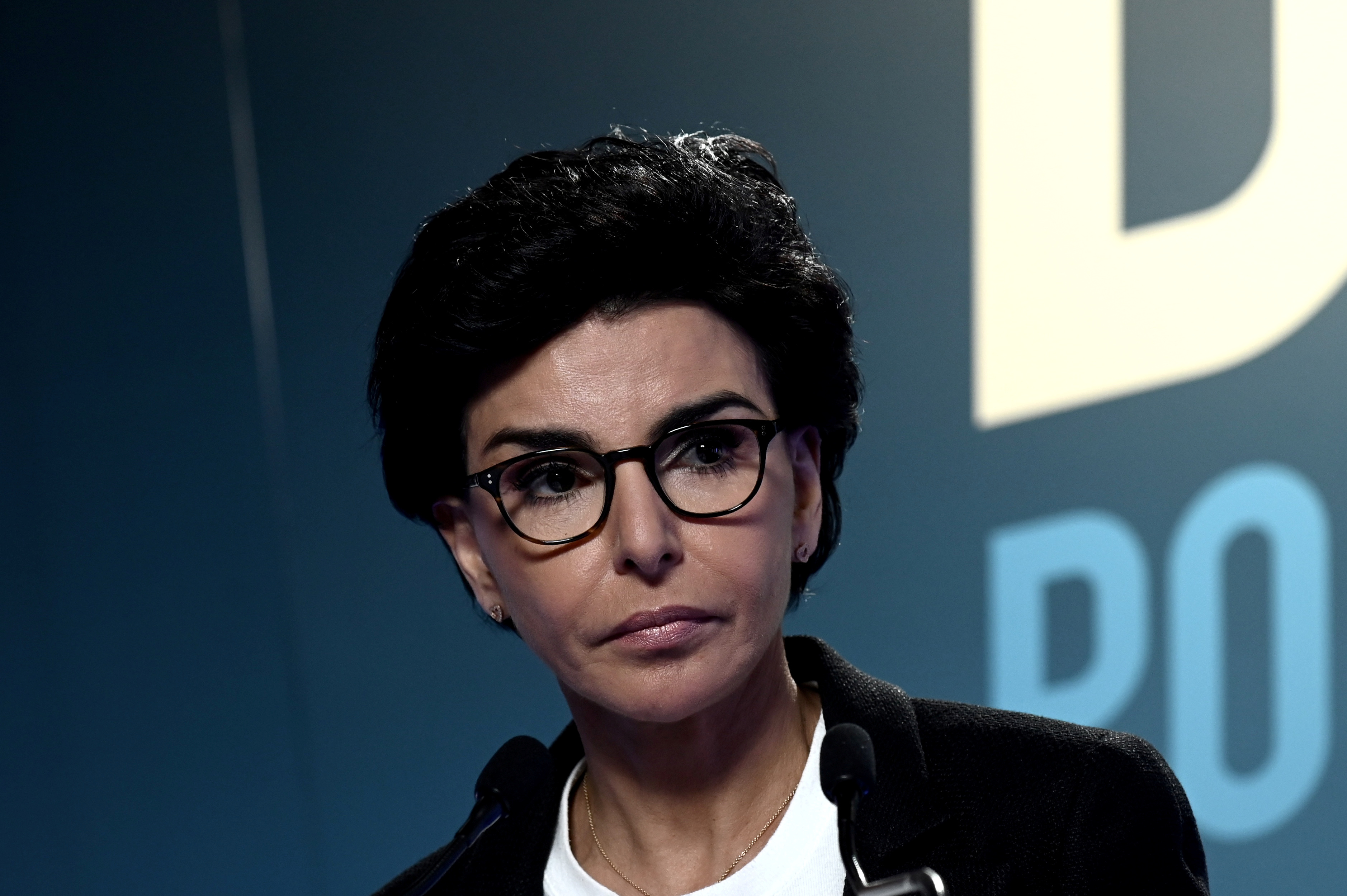 FILE PHOTO: Rachida Dati, Les Republicains (LR) party candidate for Paris 2020 mayoral election, delivers a speech at her campaign headquarters in Paris