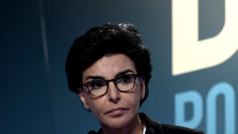 FILE PHOTO: Rachida Dati, Les Republicains (LR) party candidate for Paris 2020 mayoral election, delivers a speech at her campaign headquarters in Paris