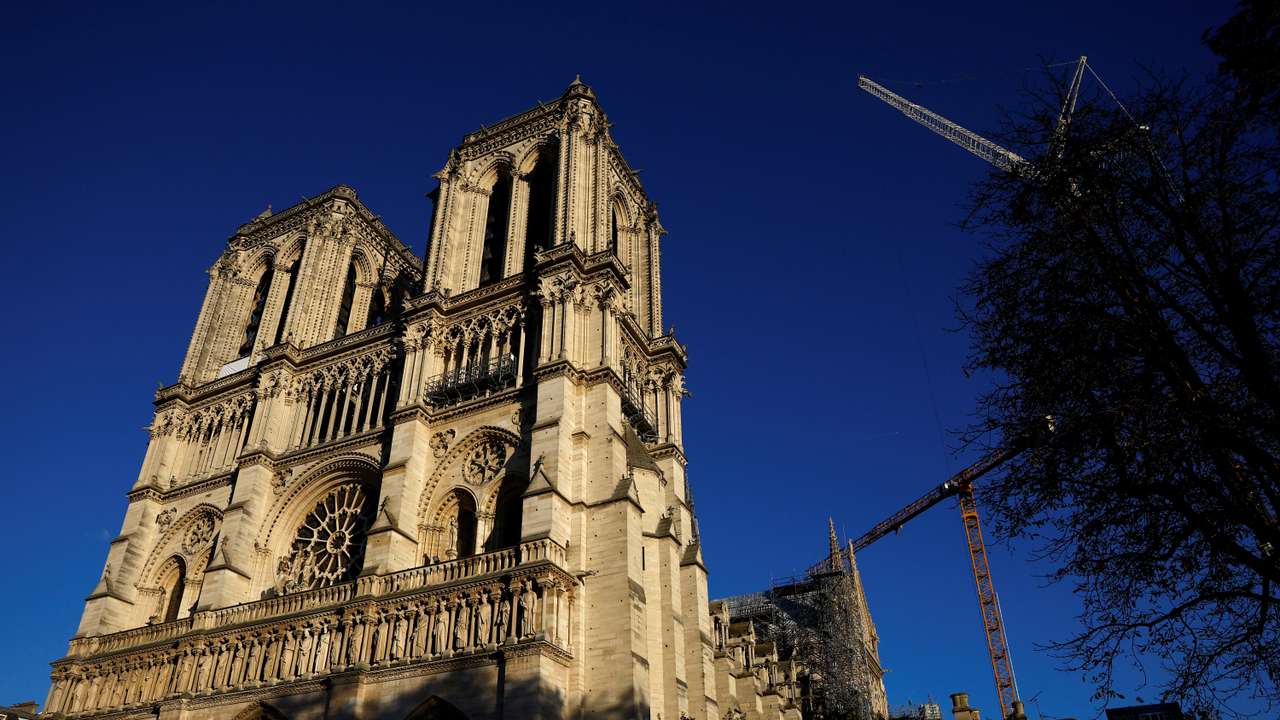 The Notre-Dame de Paris cathedral before its reopening