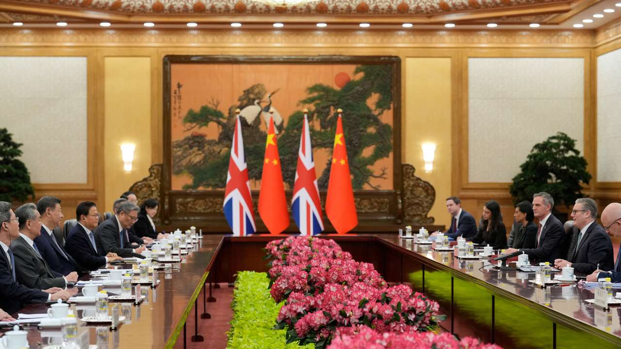 Britain's PM Keir Starmer visits China