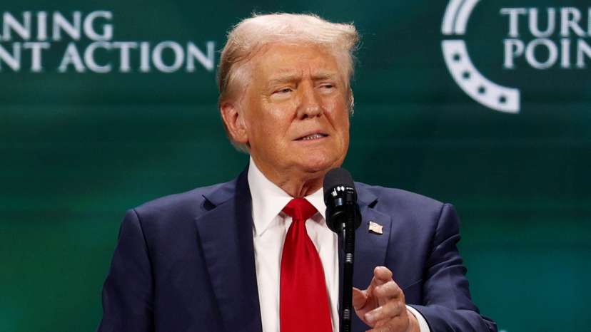 Republican presidential nominee and former U.S. President Donald Trump attends The Believers Summit 2024 in West Palm Beach