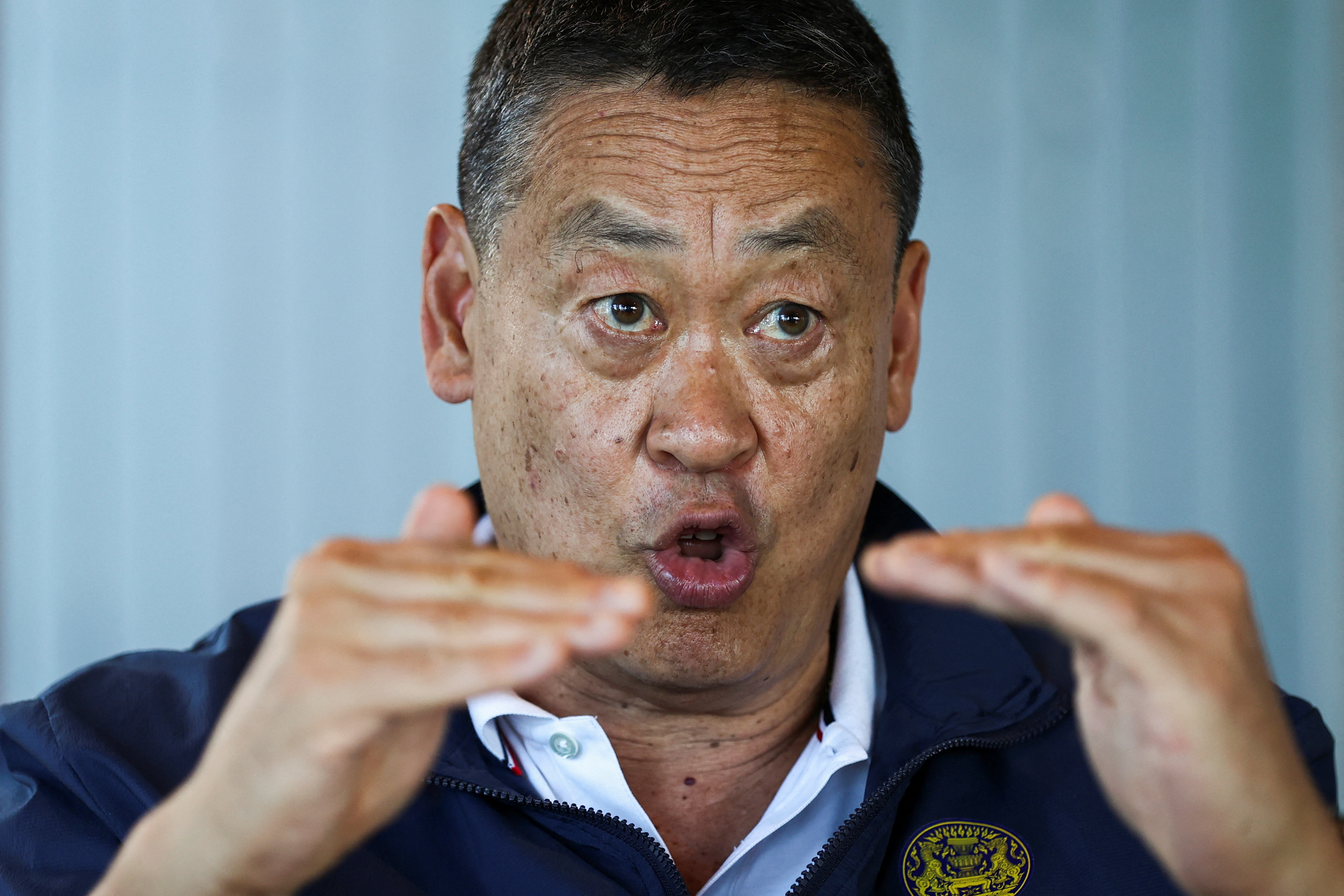 Thailand's Prime Minister Srettha Thavisin speaks during an interview with Reuters in Koh Samui