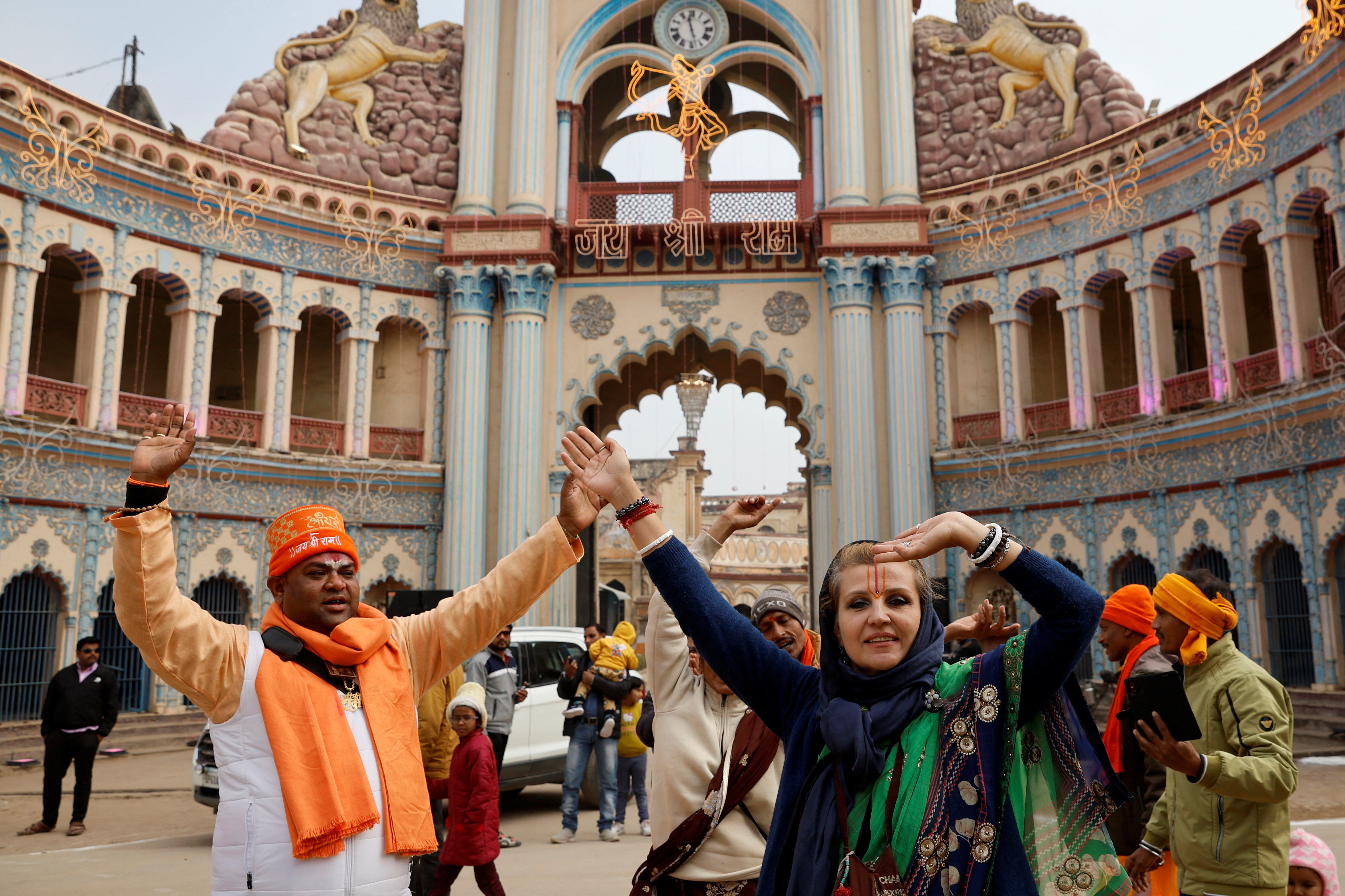 Inauguration day of the Hindu Lord Ram temple in Ayodhya