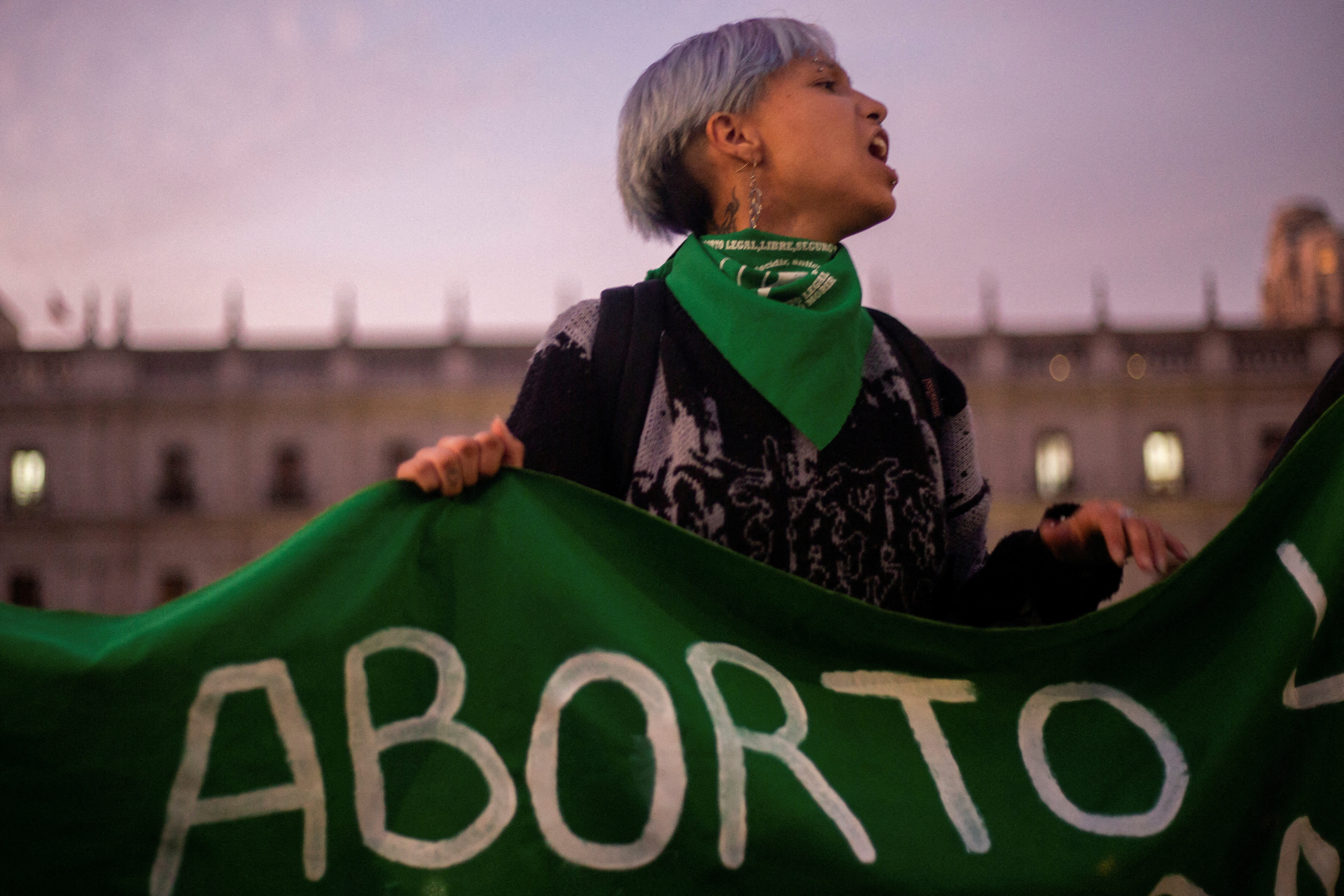 FILE PHOTO: FILE PHOTO: Rally to mark International Safe Abortion Day, in Santiago