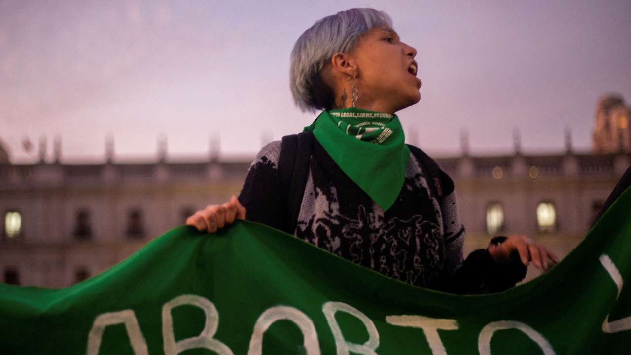 FILE PHOTO: FILE PHOTO: Rally to mark International Safe Abortion Day, in Santiago