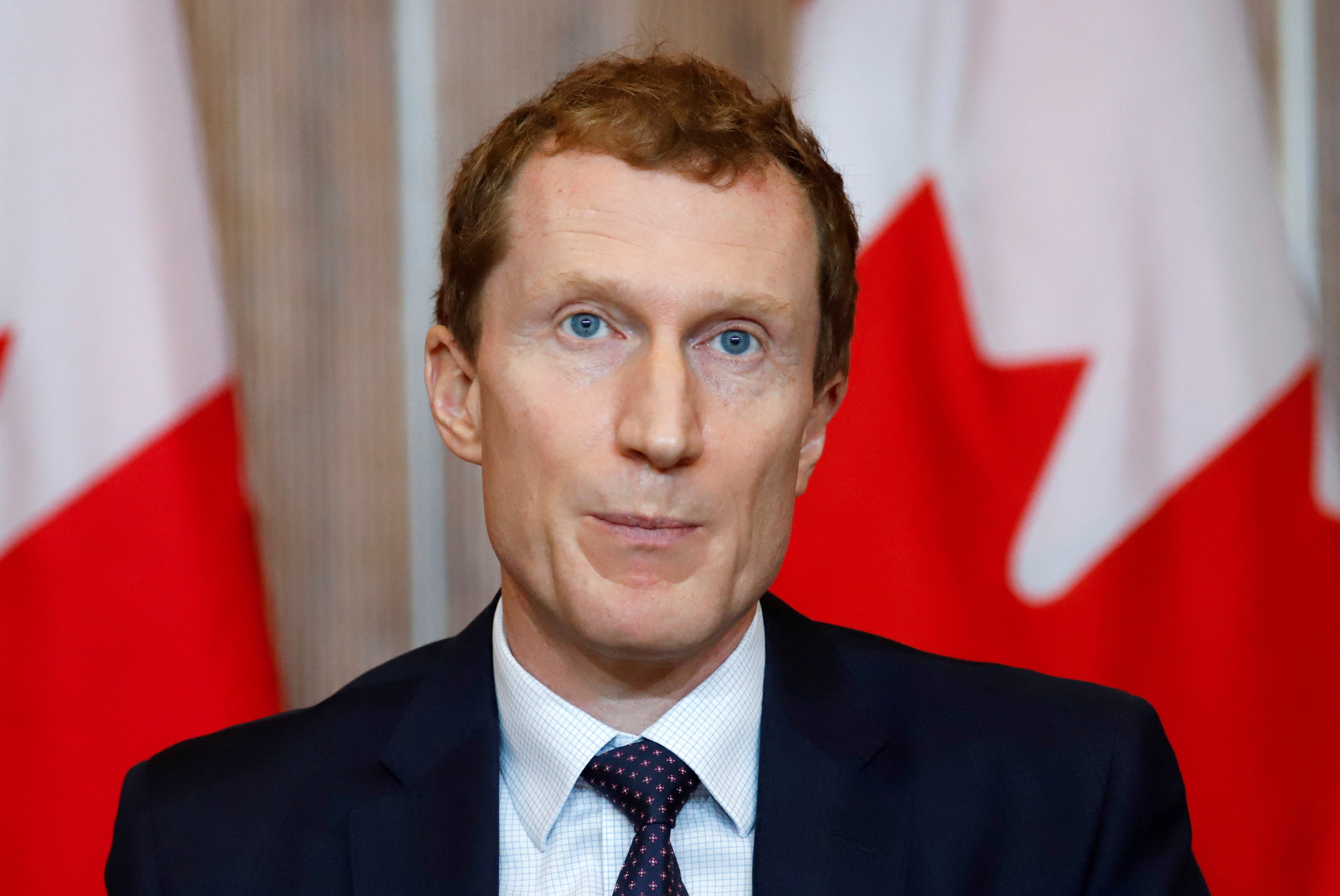 FILE PHOTO: Minister of Crown-Indigenous Relations Marc Miller speaks at a news conference in Ottawa