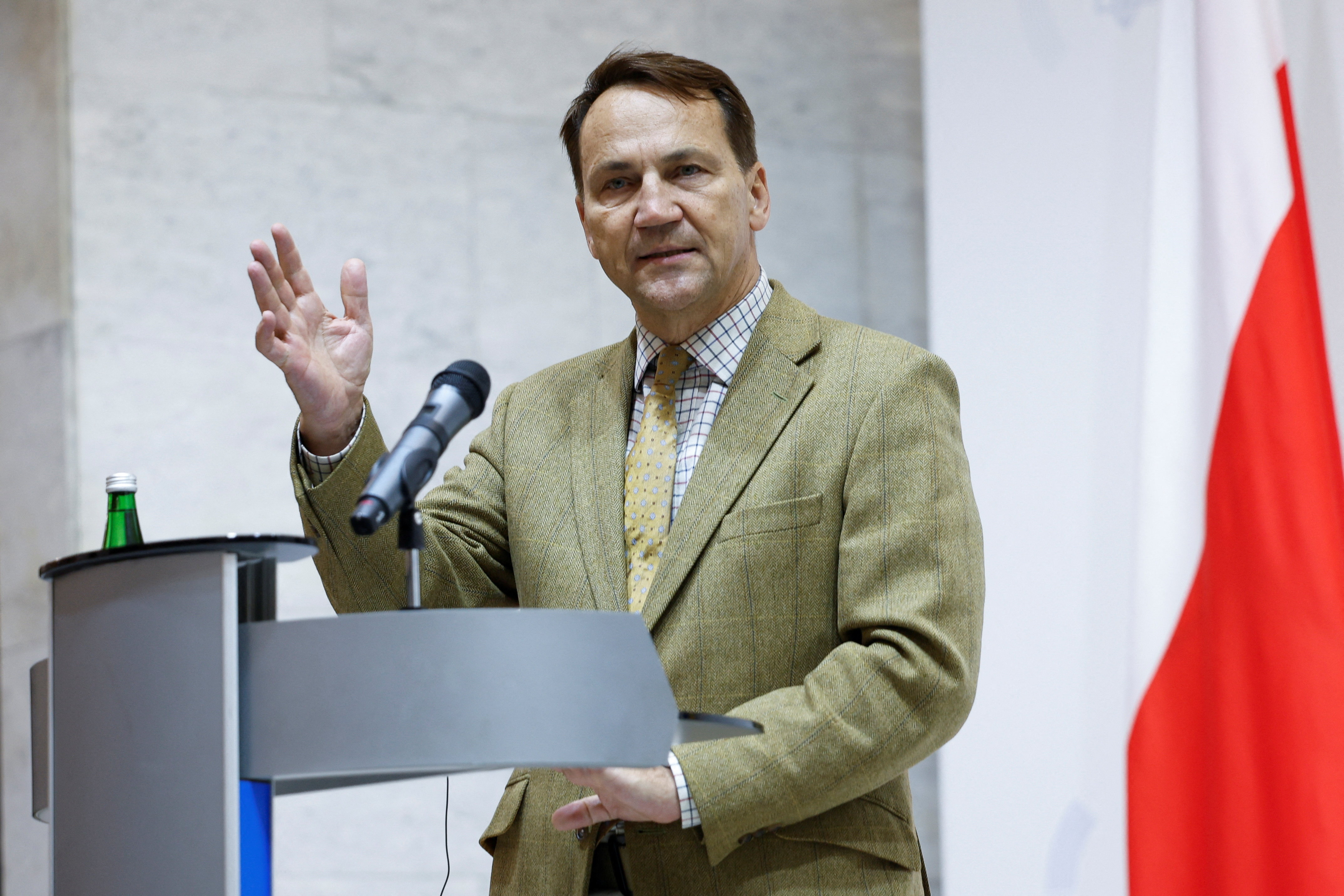 Poland's Foreign Minister Sikorski visits Kyiv