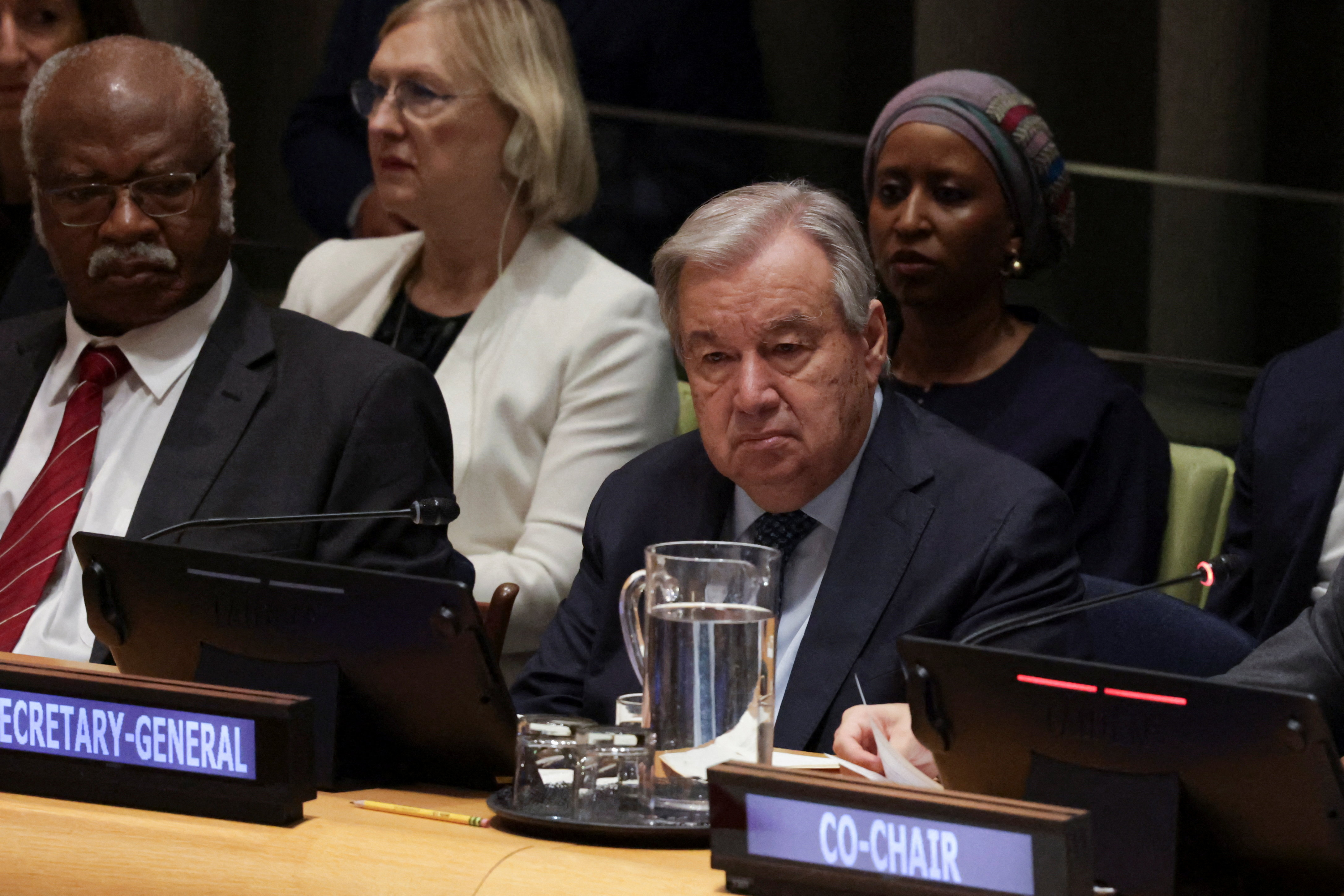 UN conference between two state solution between Israel, Palestinians