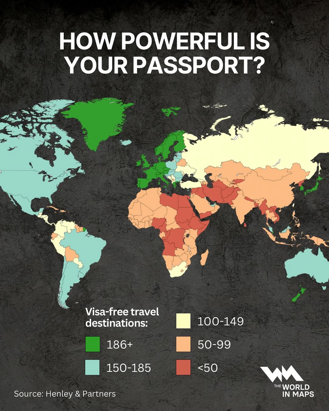 The most powerful passports for 2025 have been revealed in the latest ranking by the Henley Pass