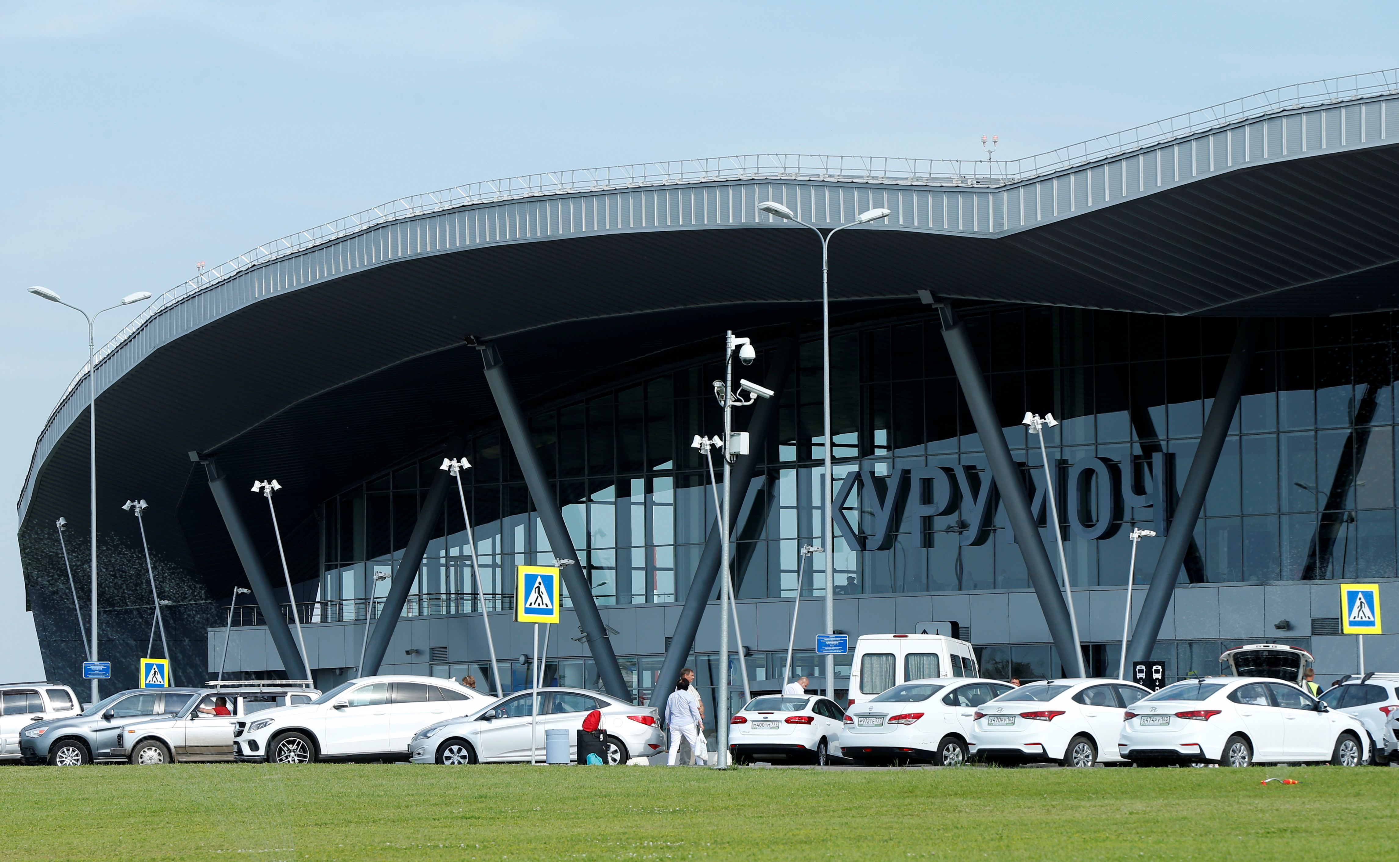 A new terminal of Kurumoch Airport is seen near Samara