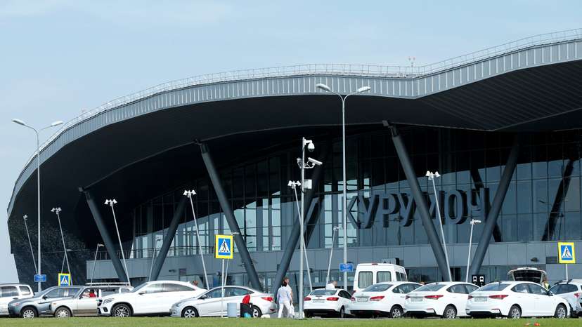 A new terminal of Kurumoch Airport is seen near Samara