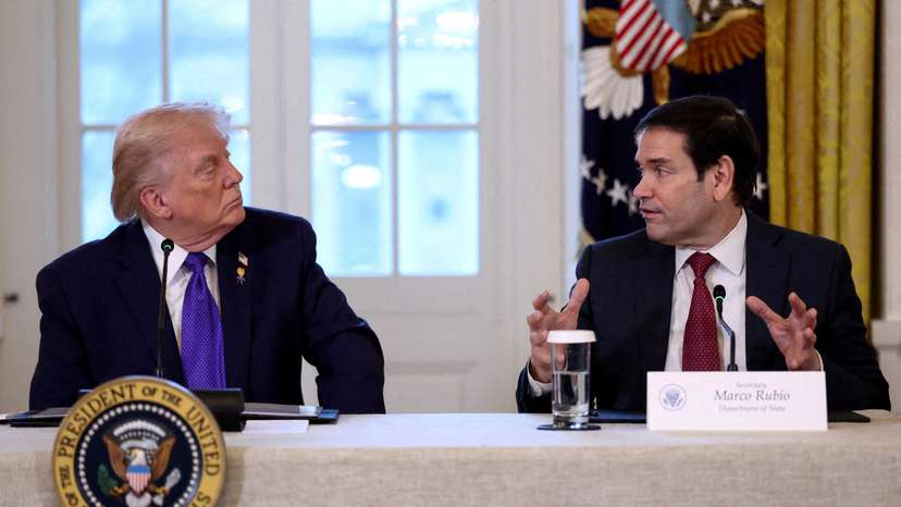 FILE PHOTO: Marco Rubio steps down as acting head of the US National Archives